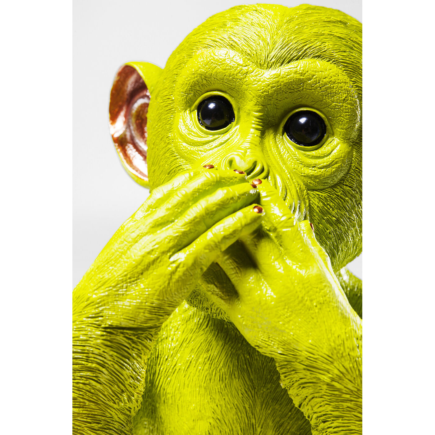 Копилка Monkey Iwazaru «Обезьяна Ивадзару — не говори», Лаймовый от KARE Design