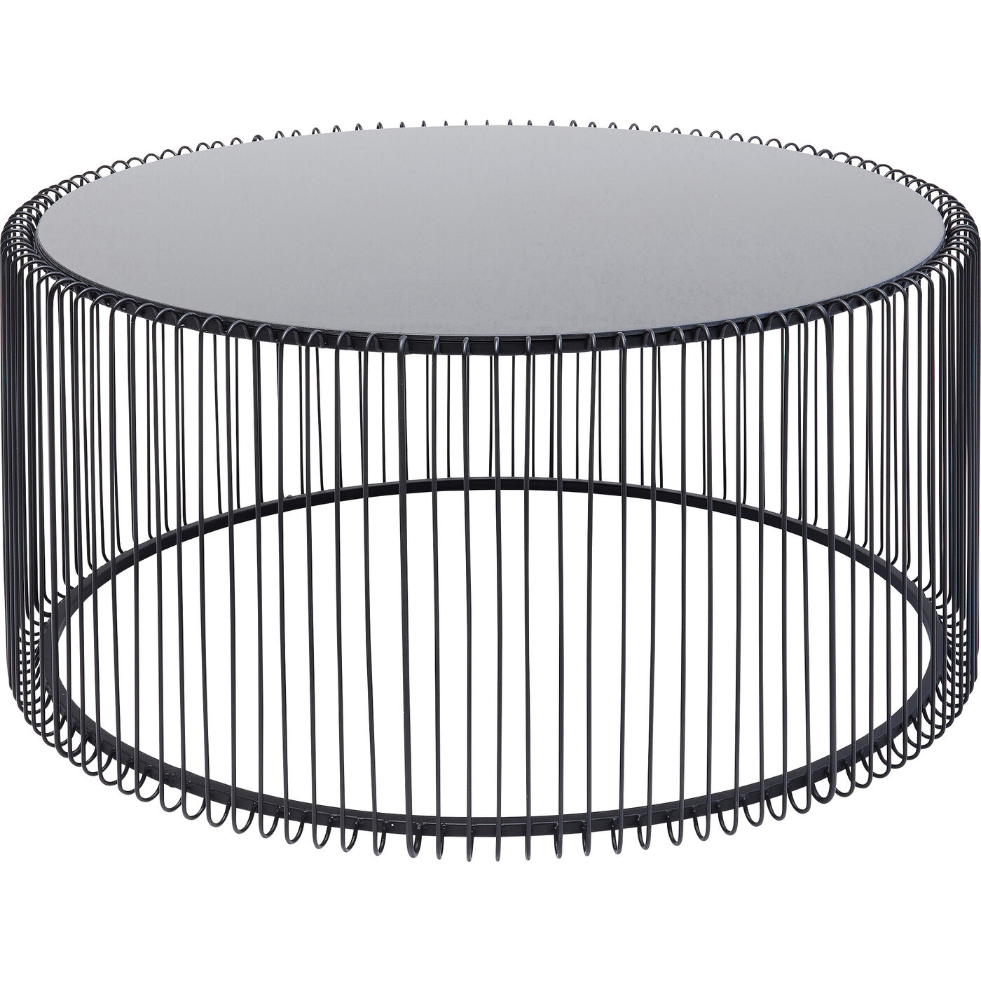 Стол кофейный Wire Uno Black Ø80 см от KARE Design