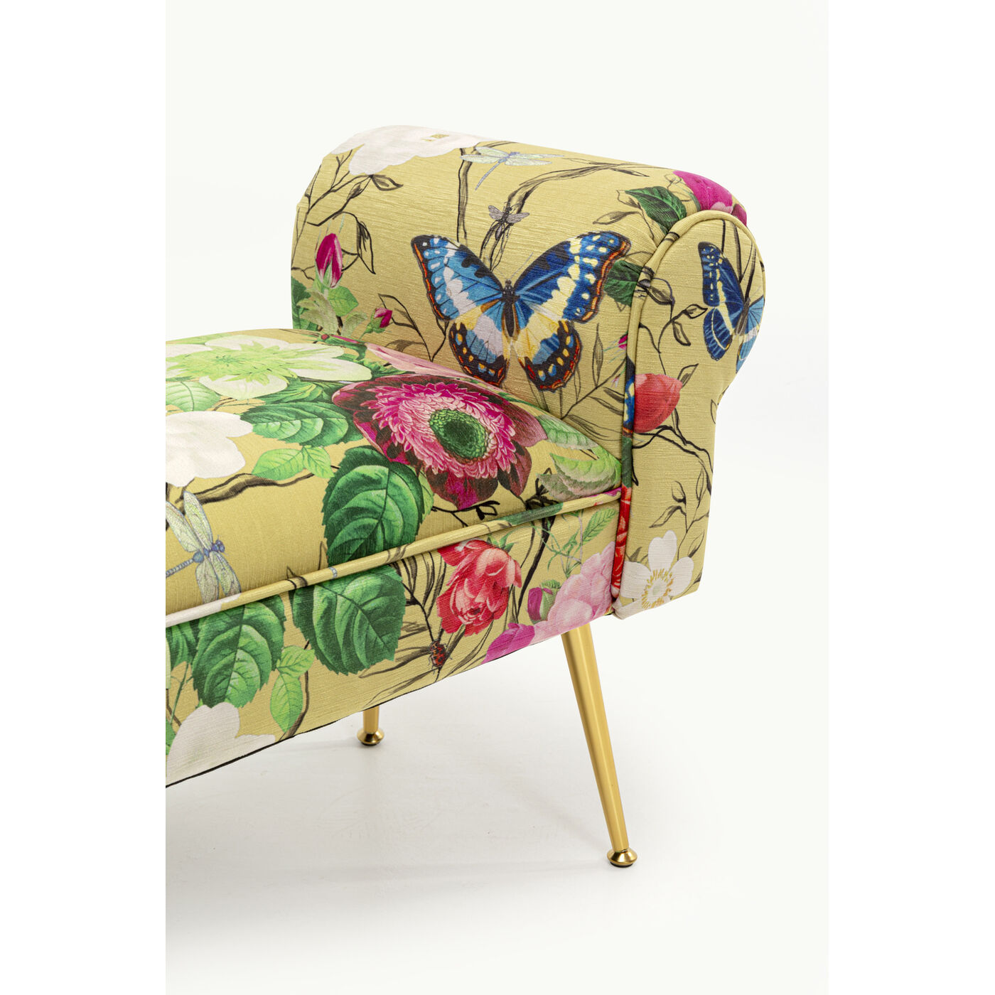 Скамья Wing Flower Fever Yellow 100cm от KARE Design