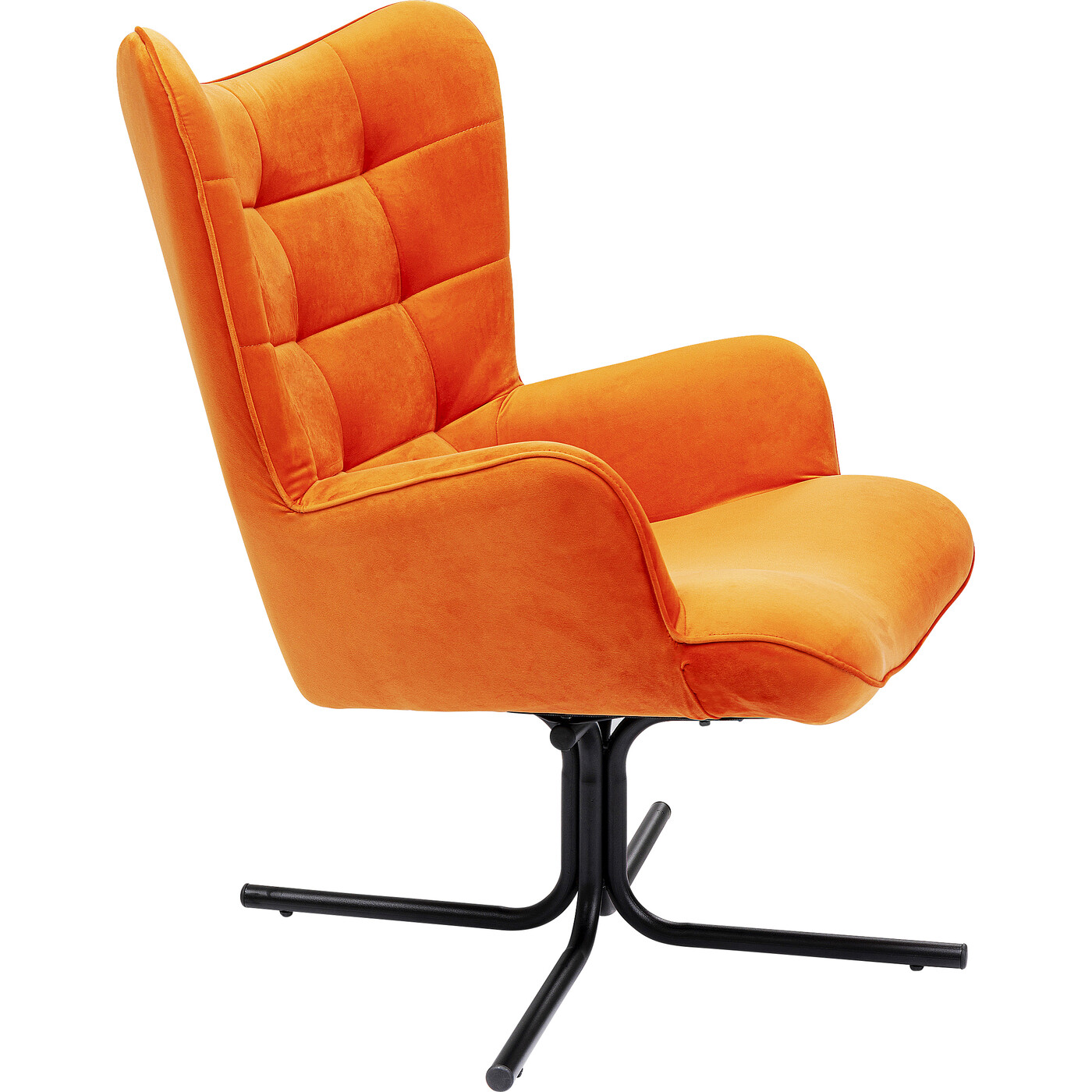 Кресло вращающееся Oscar Velvet Orange от KARE Design
