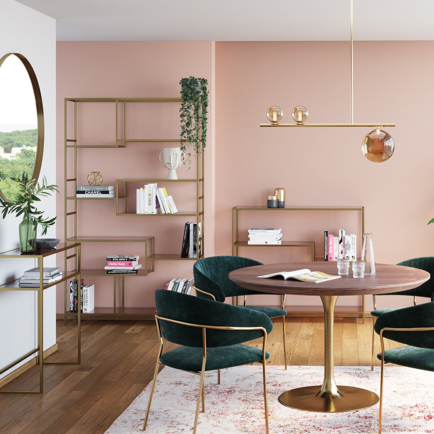 Стеллаж Loft Gold 100x115 см от KARE Design
