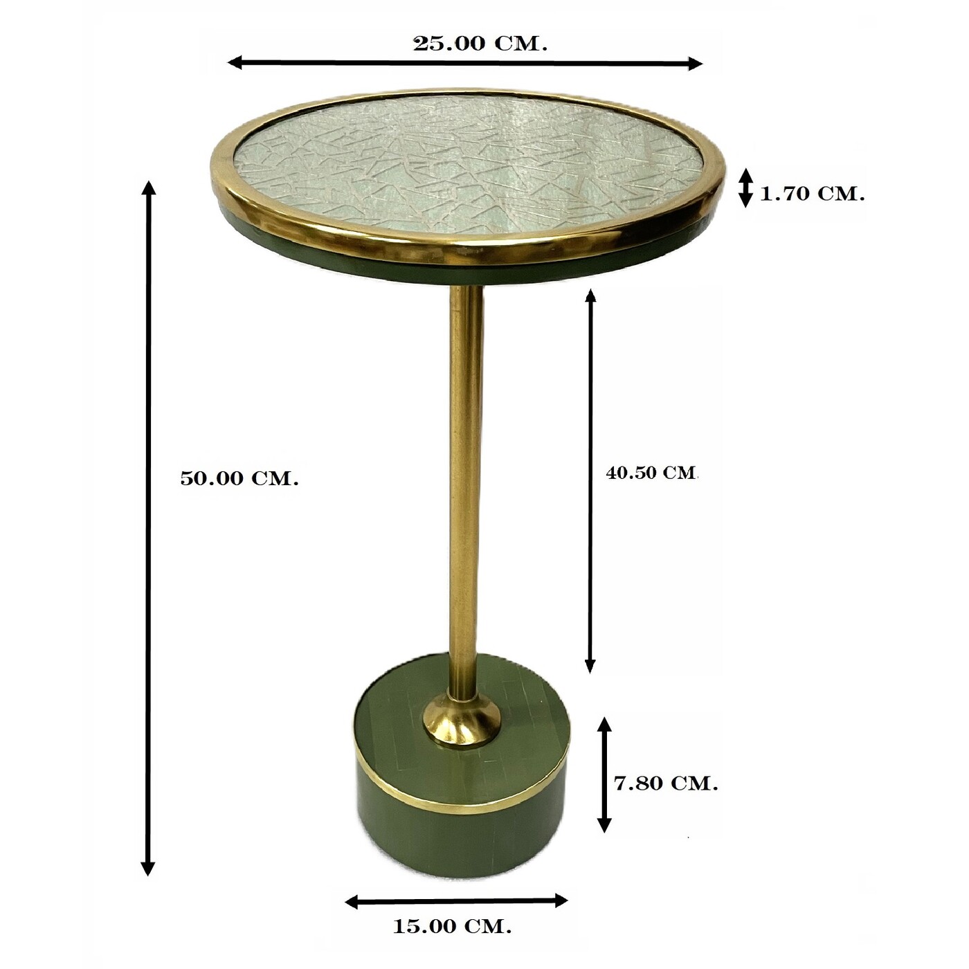 Стол приставной Grazia Crack Ø25cm от KARE Design