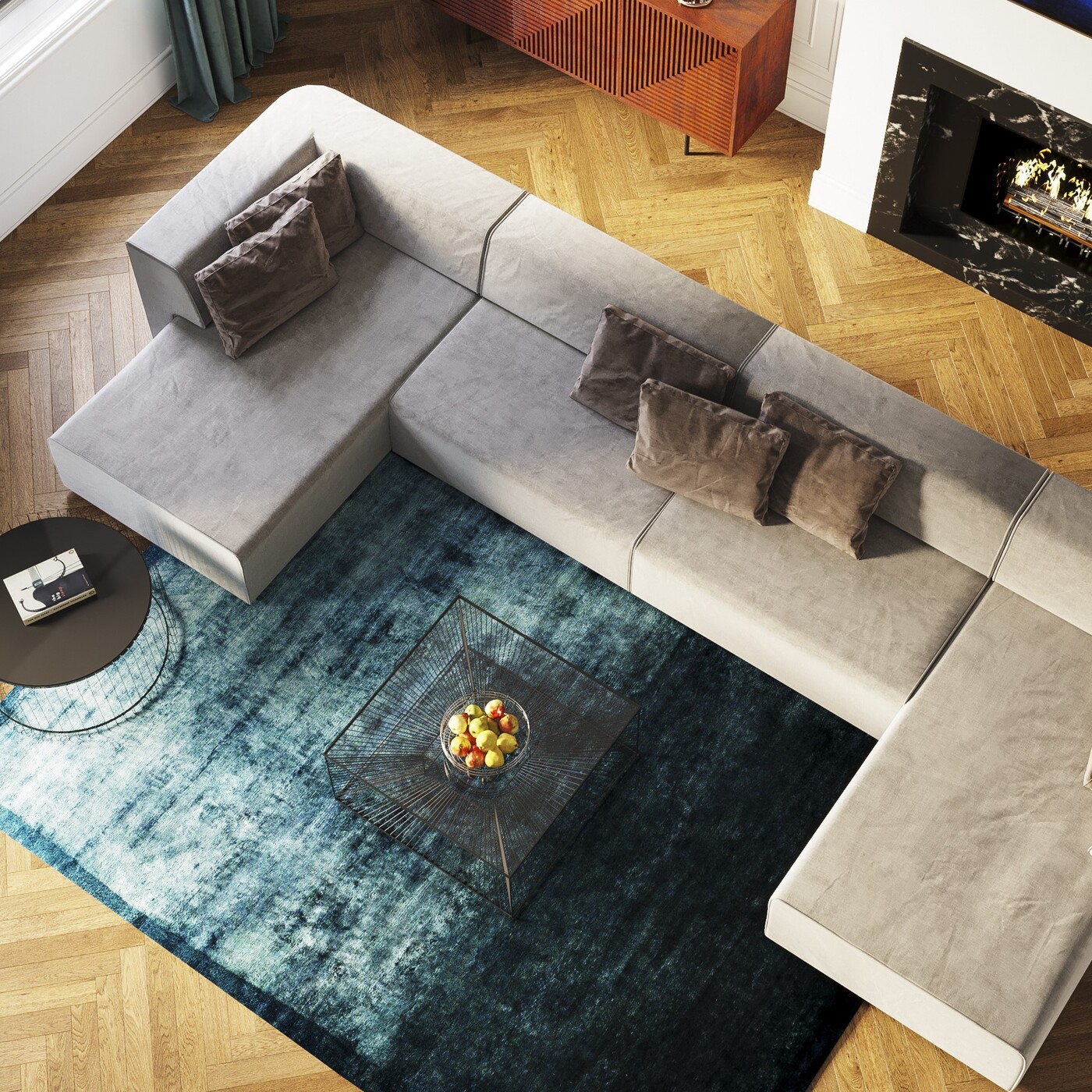 Элемент дивана 100 Infinity Grey 100 от KARE Design