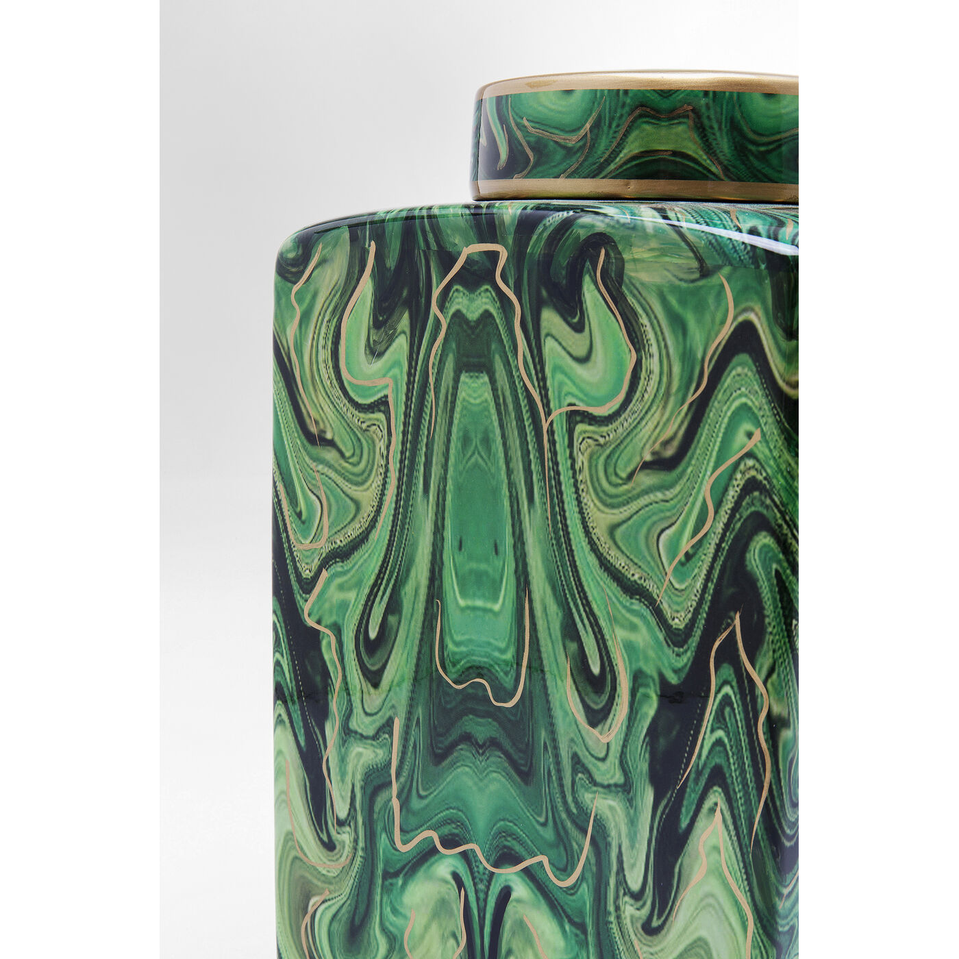 Банка декоративная Malachite «Малахит» 42 см от KARE Design