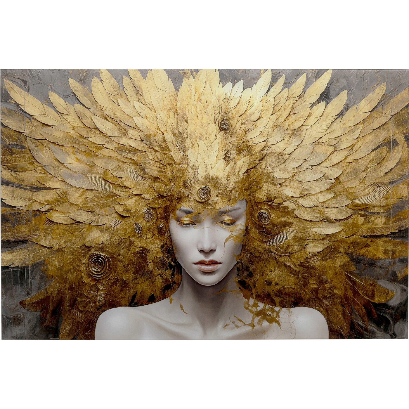 Картина стеклянная Muse Celestial «Ангел» 120x80 см от KARE Design