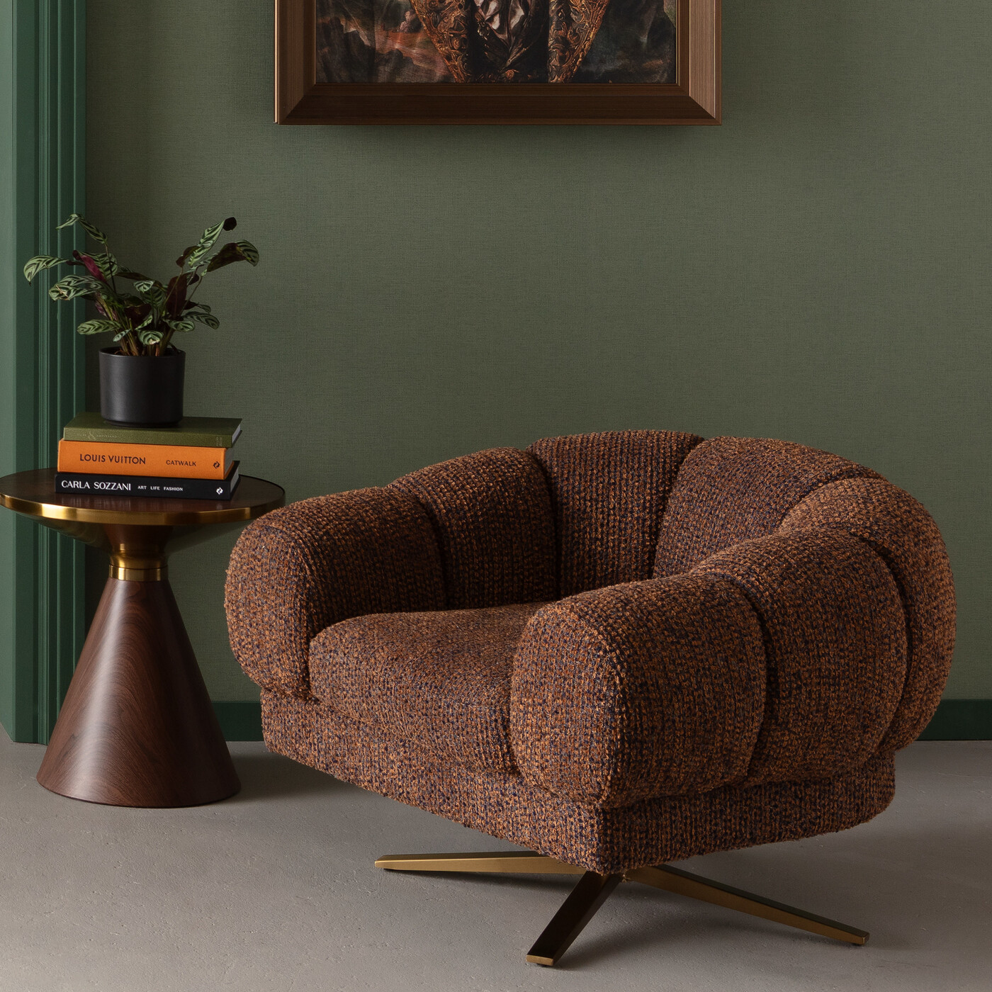 Кресло вращающееся Janno Brown от KARE Design