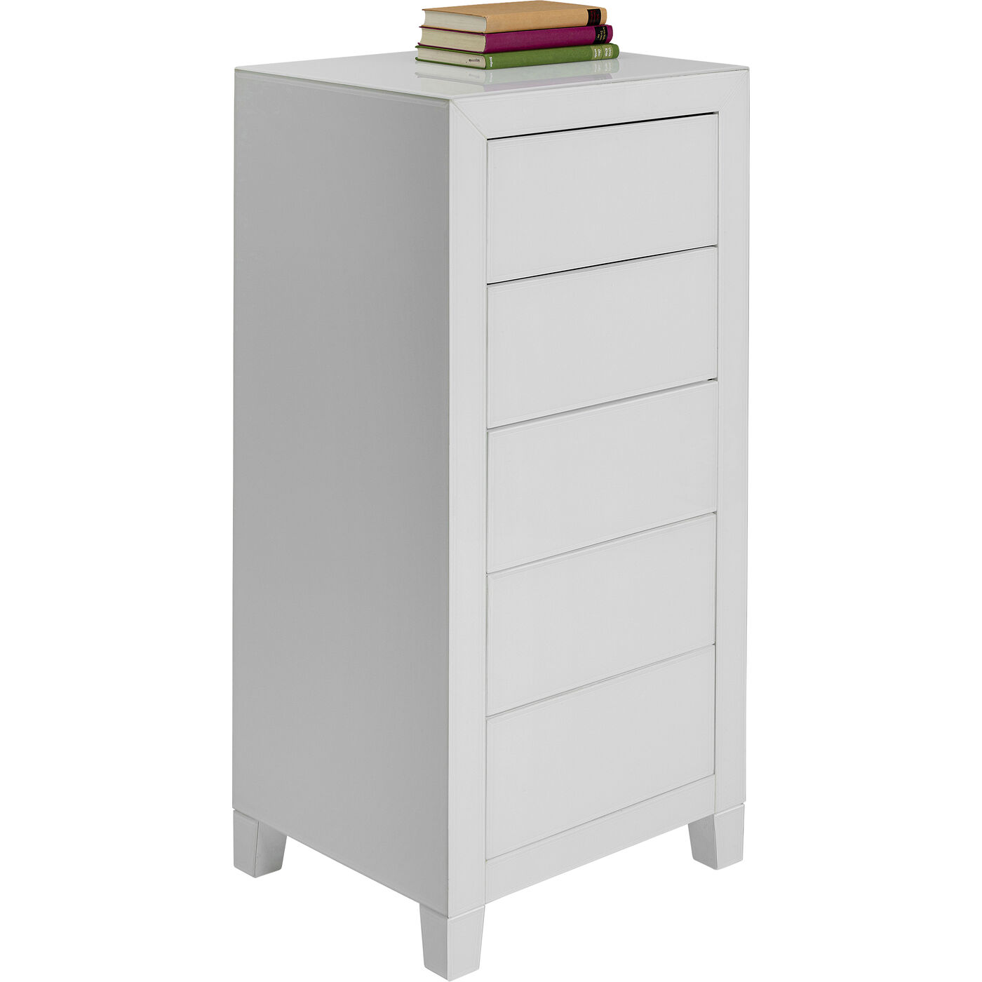 Комод высокий с 5 ящиками Luxury Push White от KARE Design