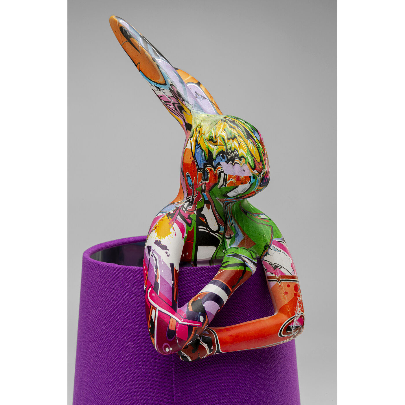 Светильник настольный "Кролик" Rabbit Graffiti/Purple, Граффити/фиолетовый, 50 см от KARE Design