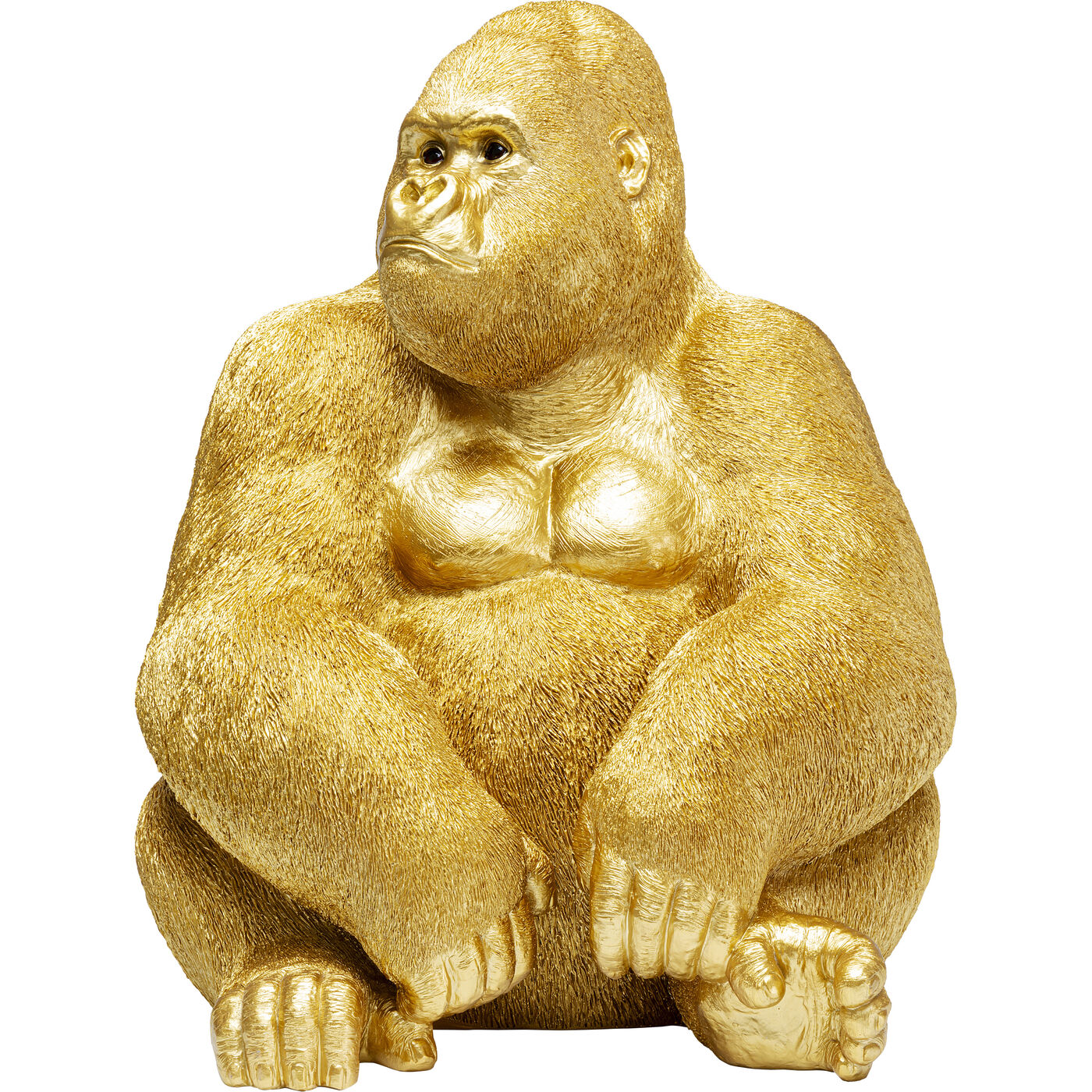 Фигура декоративная Monkey Gorilla Side XL «Горилла сбоку XL» 76 см, Золотой