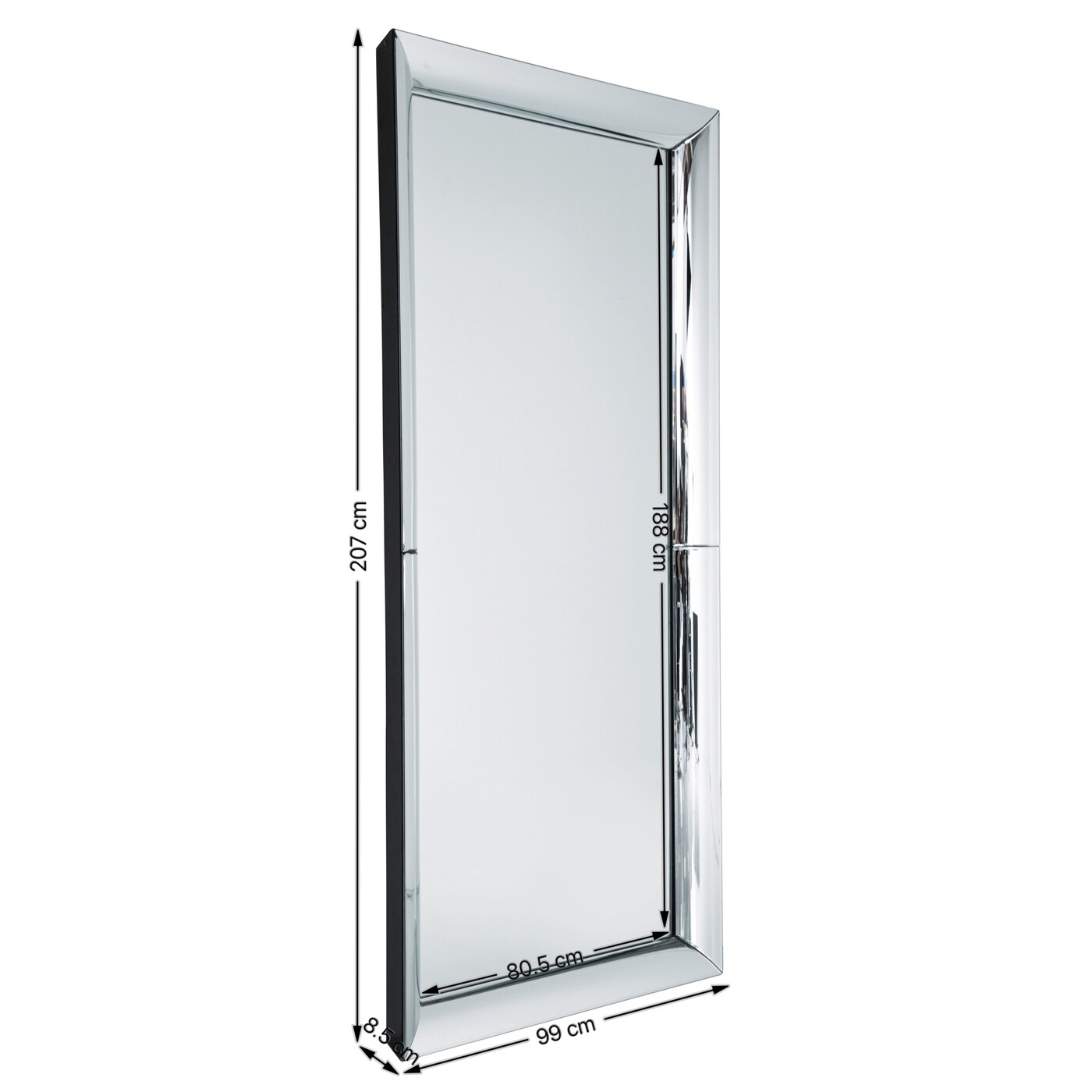 Зеркало Soft Beauty 207x99 см от KARE Design