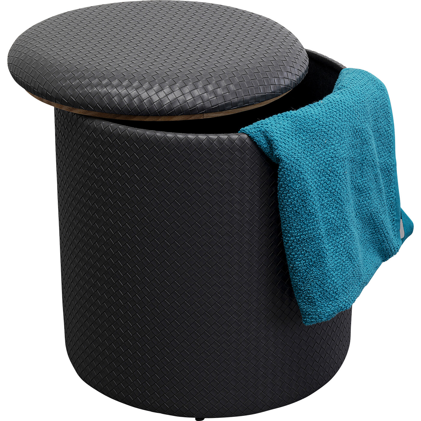 Пуф Venezia Storage Black Ø40 см от KARE Design
