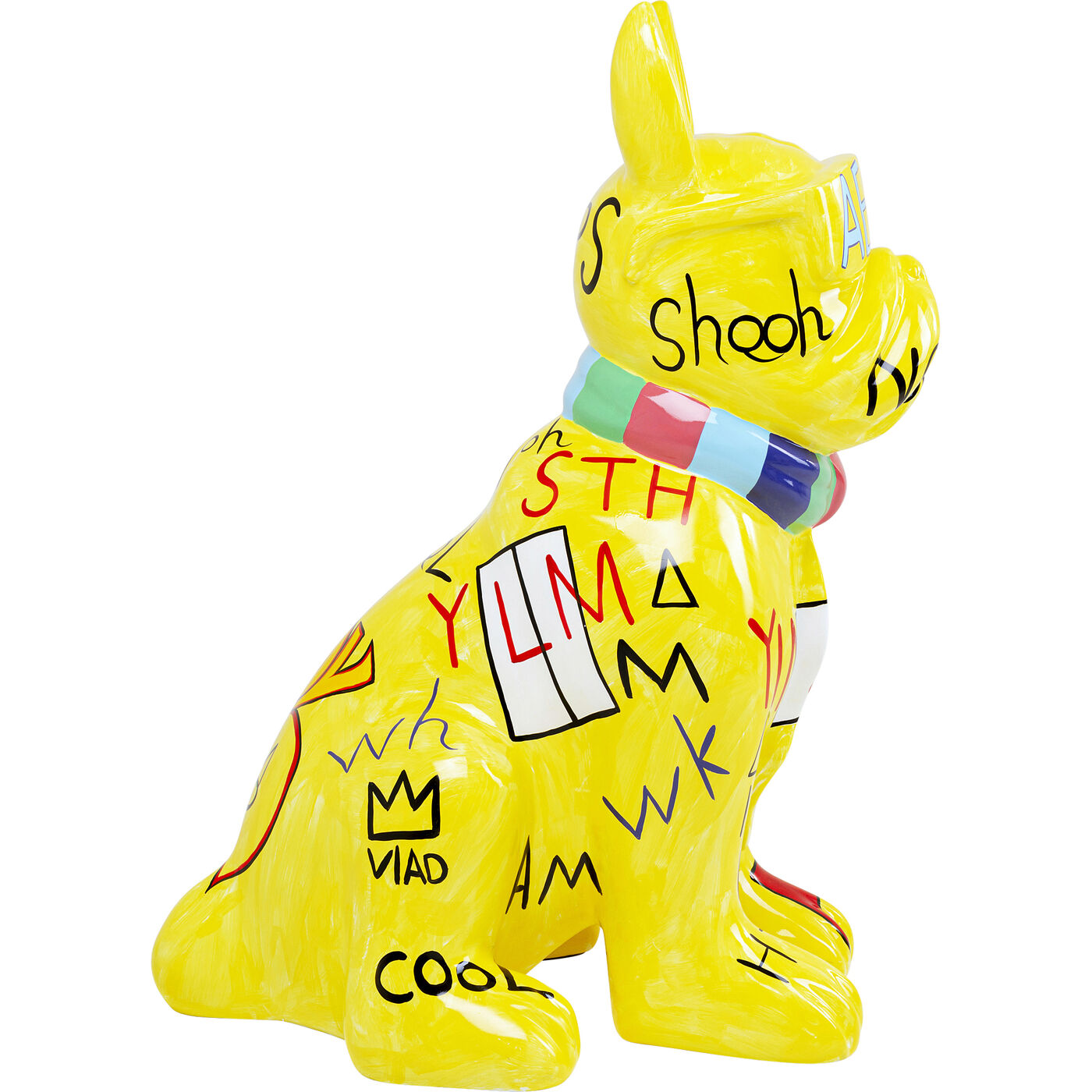 Фигура декоративная Graffiti Dog «Собака-граффити» 122 см, Жёлтый