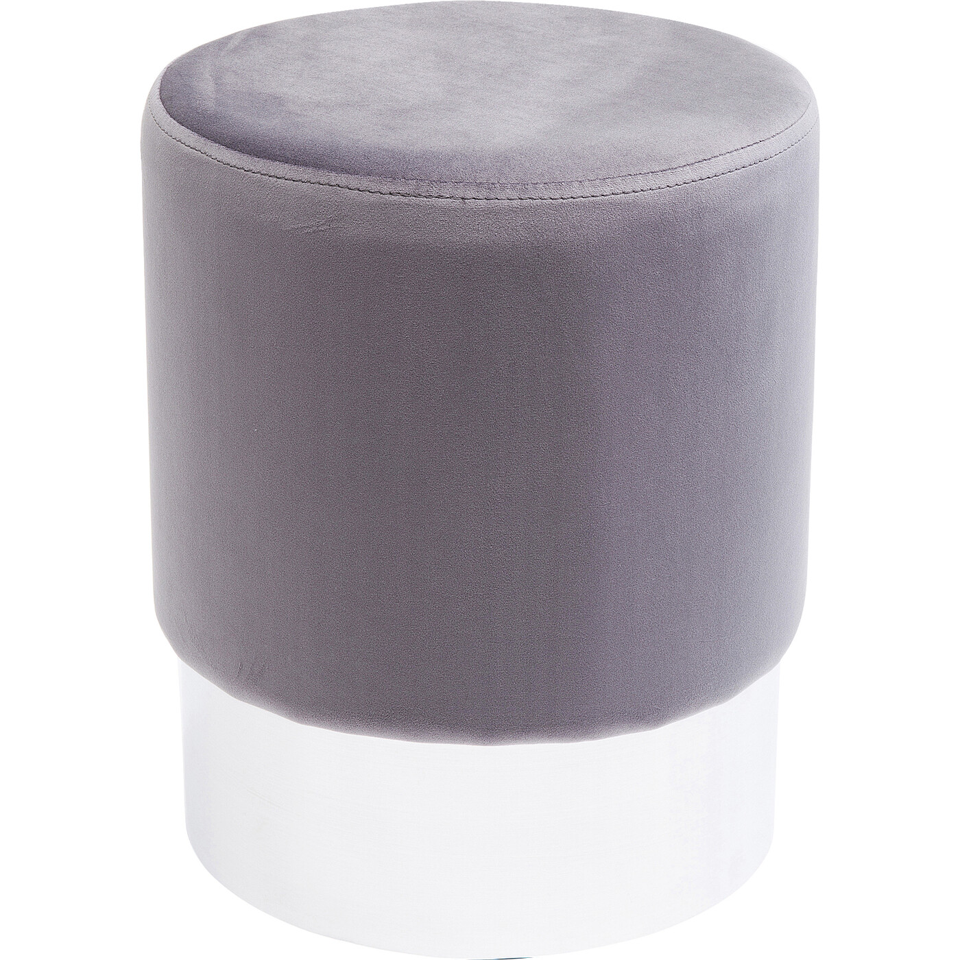 Пуф Cherry Light Grey Silver Ø35 см от KARE Design