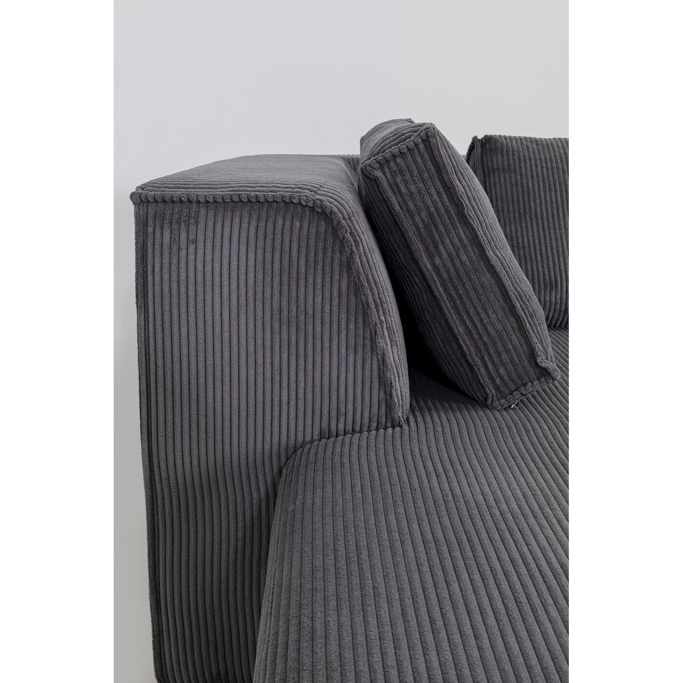 Диван левосторонний угловой Infinity Ottomane Cord Grey Left от KARE Design