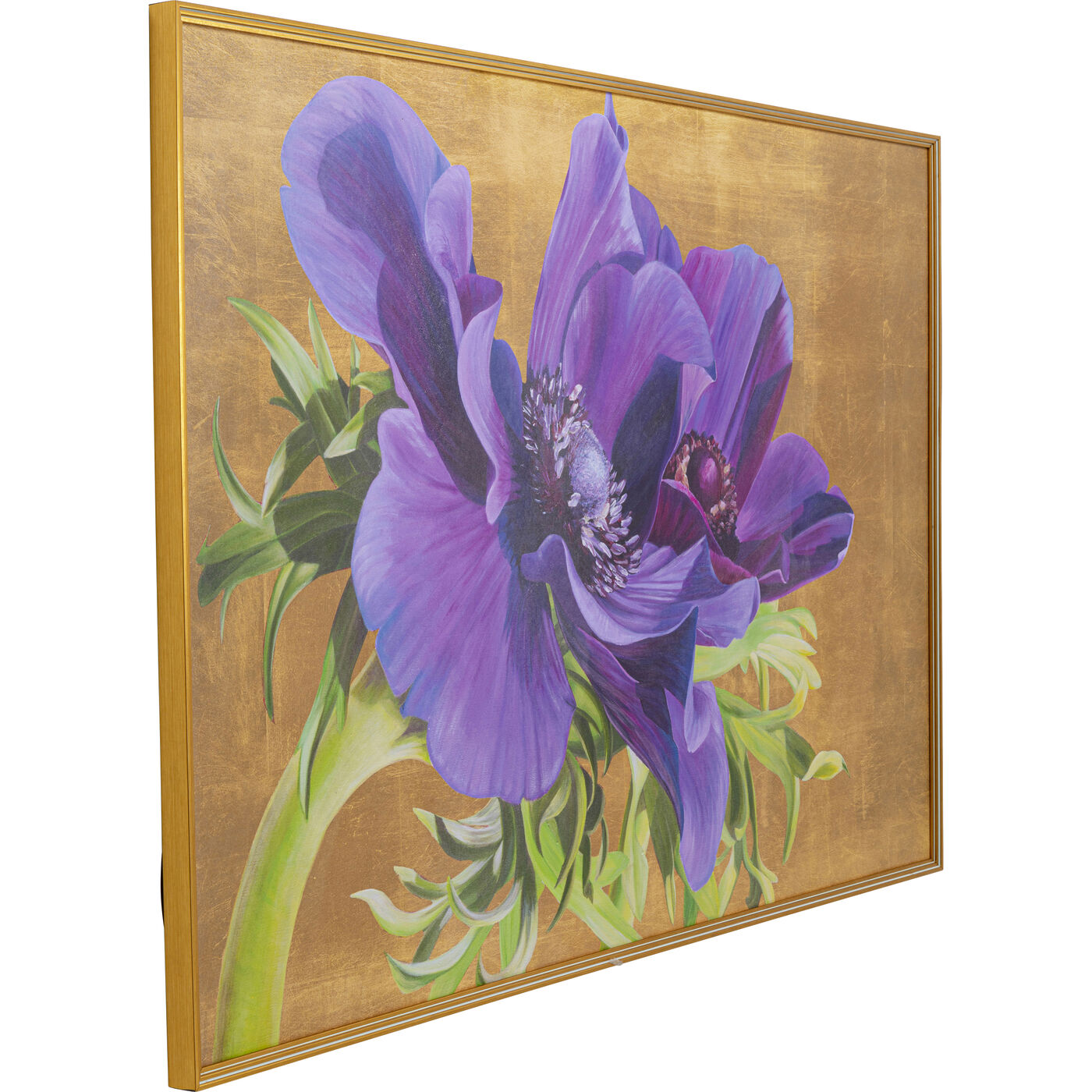 Картина в раме Violet «Ирисы» 150x100 см, Фиолетовый от KARE Design