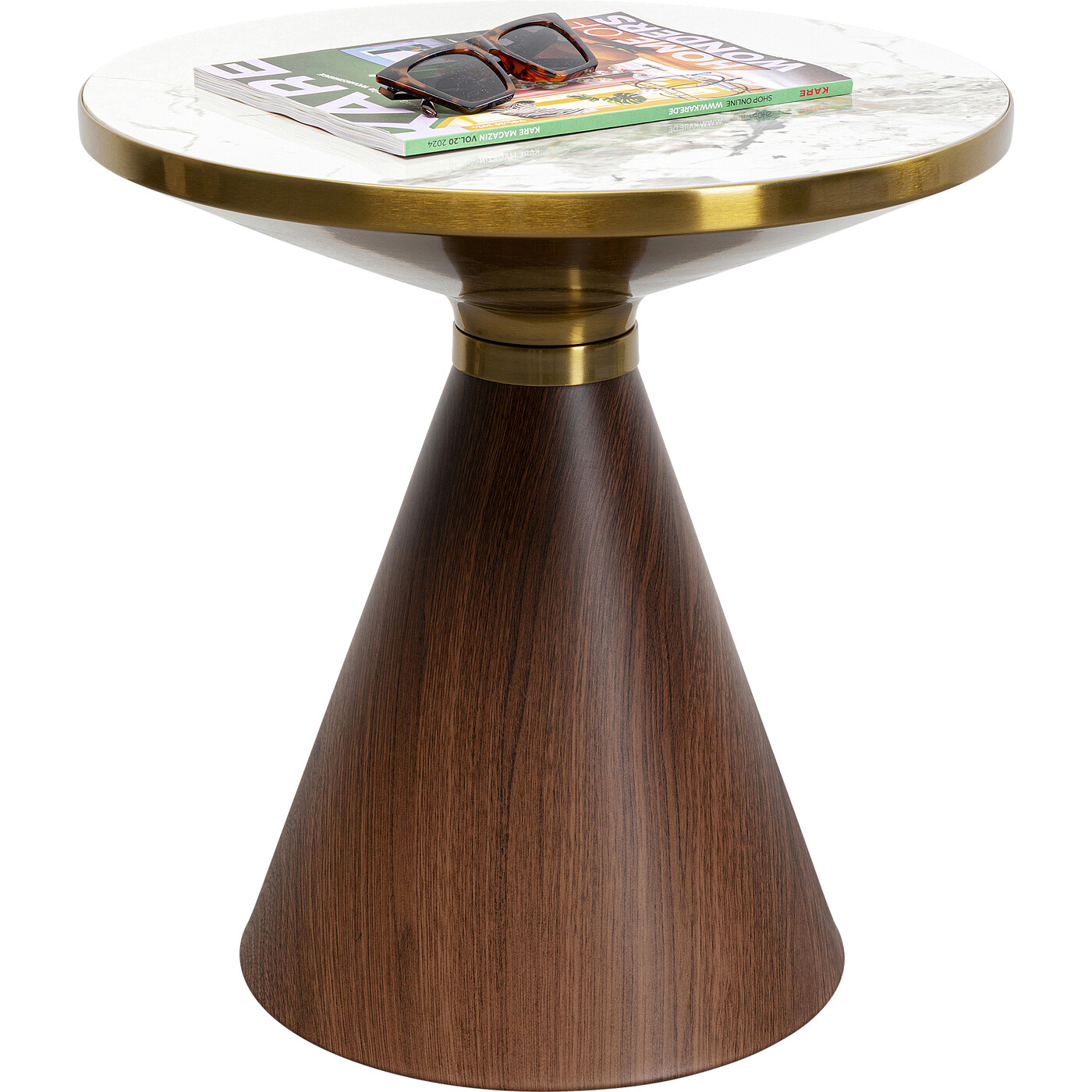 Стол кофейный Cono Marble Ø50 см от KARE Design
