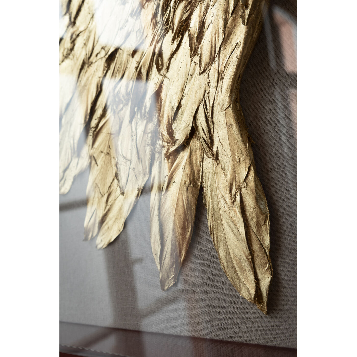 Украшение настенное Wings Gold White «Крылья» 120x120 см