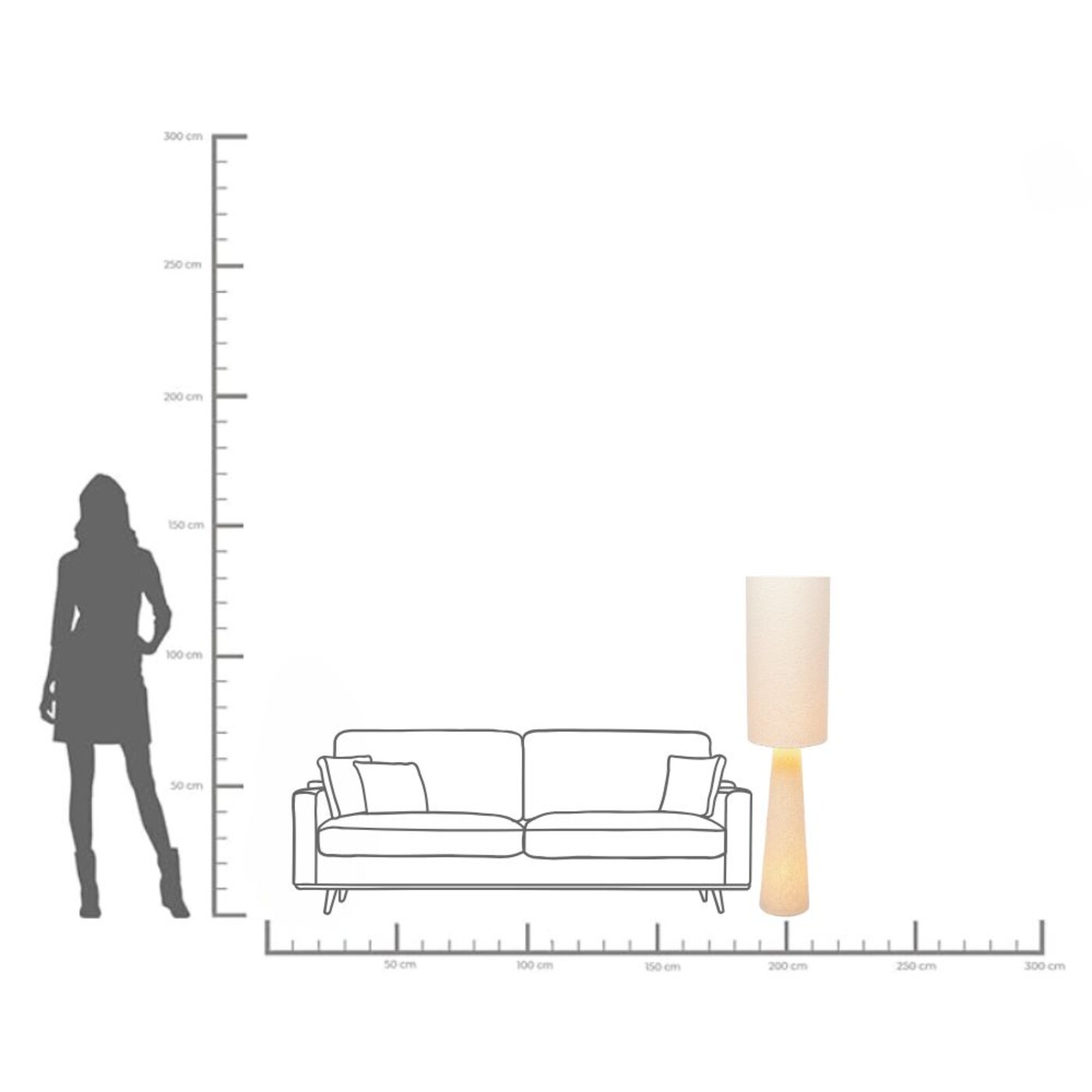 Светильник напольный Marleen Beige Boucle 130cm от KARE Design