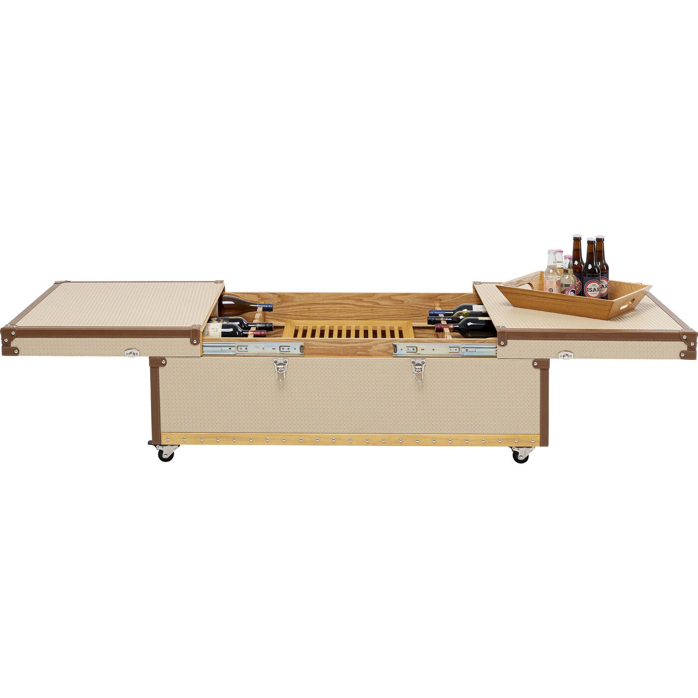 Стол кофейный с баром Globetrotter 120x75 см от KARE Design
