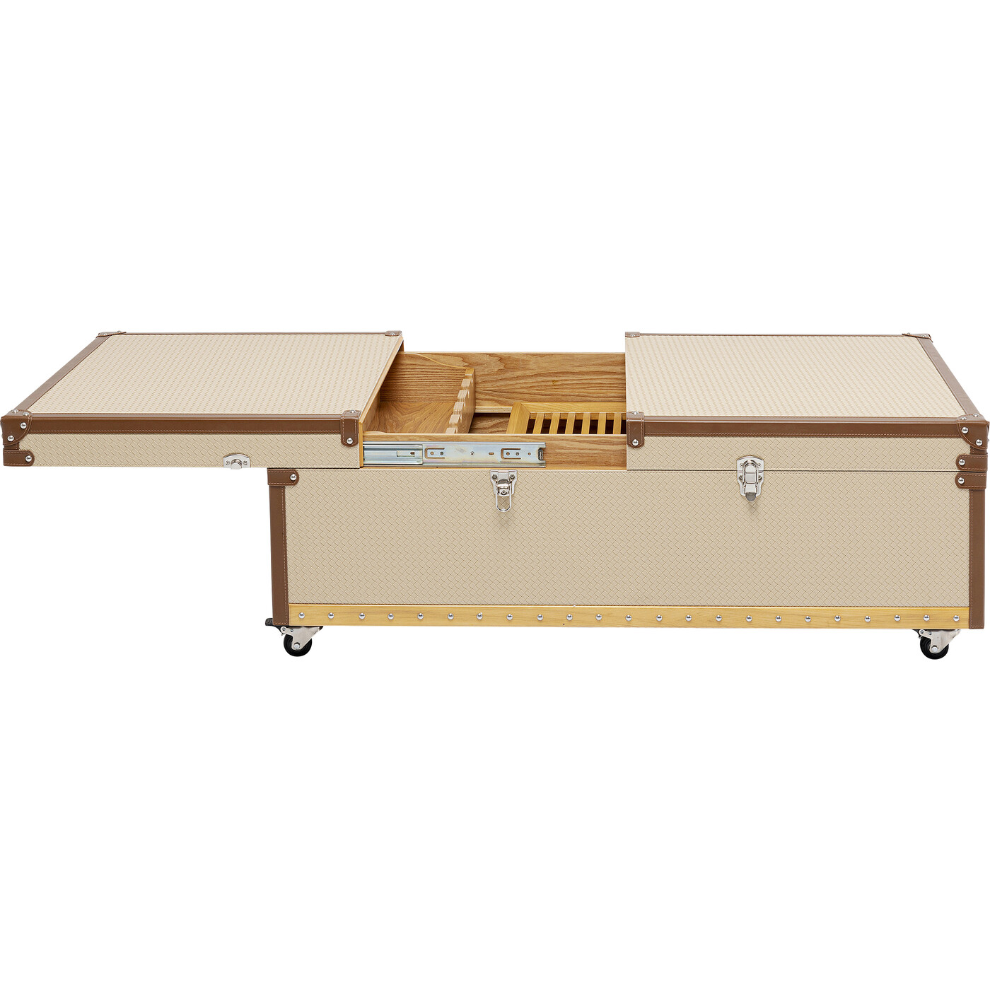 Стол кофейный с баром Globetrotter 120x75 см от KARE Design