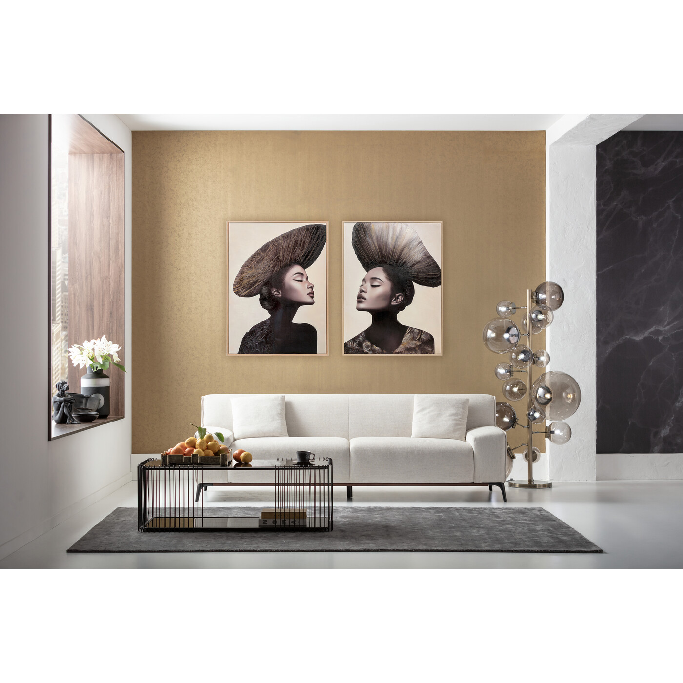 Картина в раме Muse Aesthetic Left «Женский профиль» 90x120 см от KARE Design