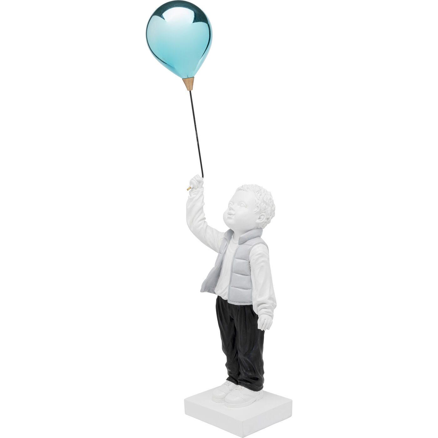 Фигура декоративная Balloon Boy «Мальчик с воздушными шарами» 96 см от KARE Design