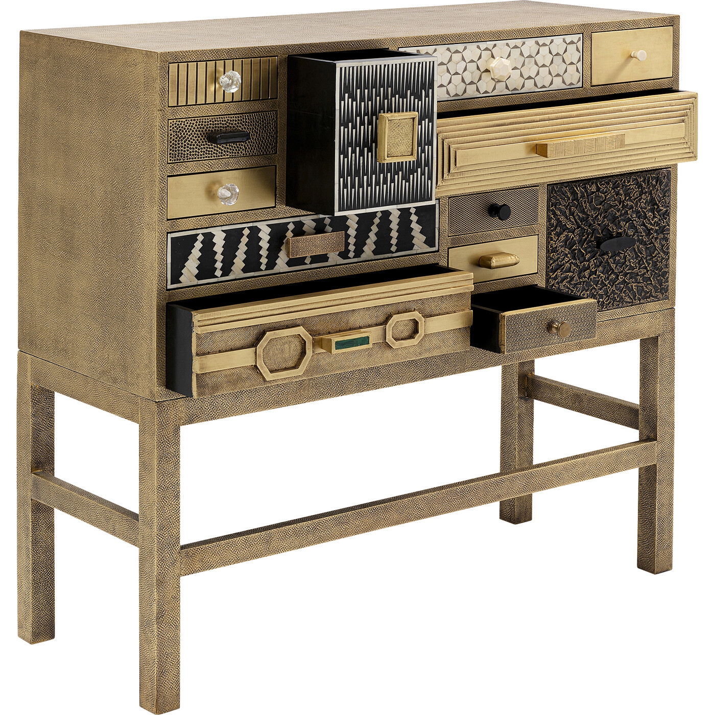 Комод высокий Chalet Gold 13 ящиков от KARE Design