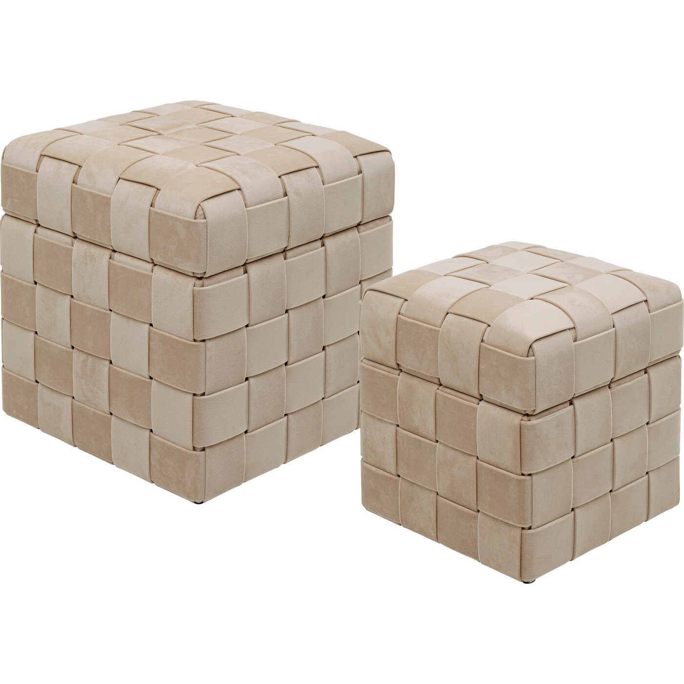Пуф Weave Beige (2/Set) от KARE Design