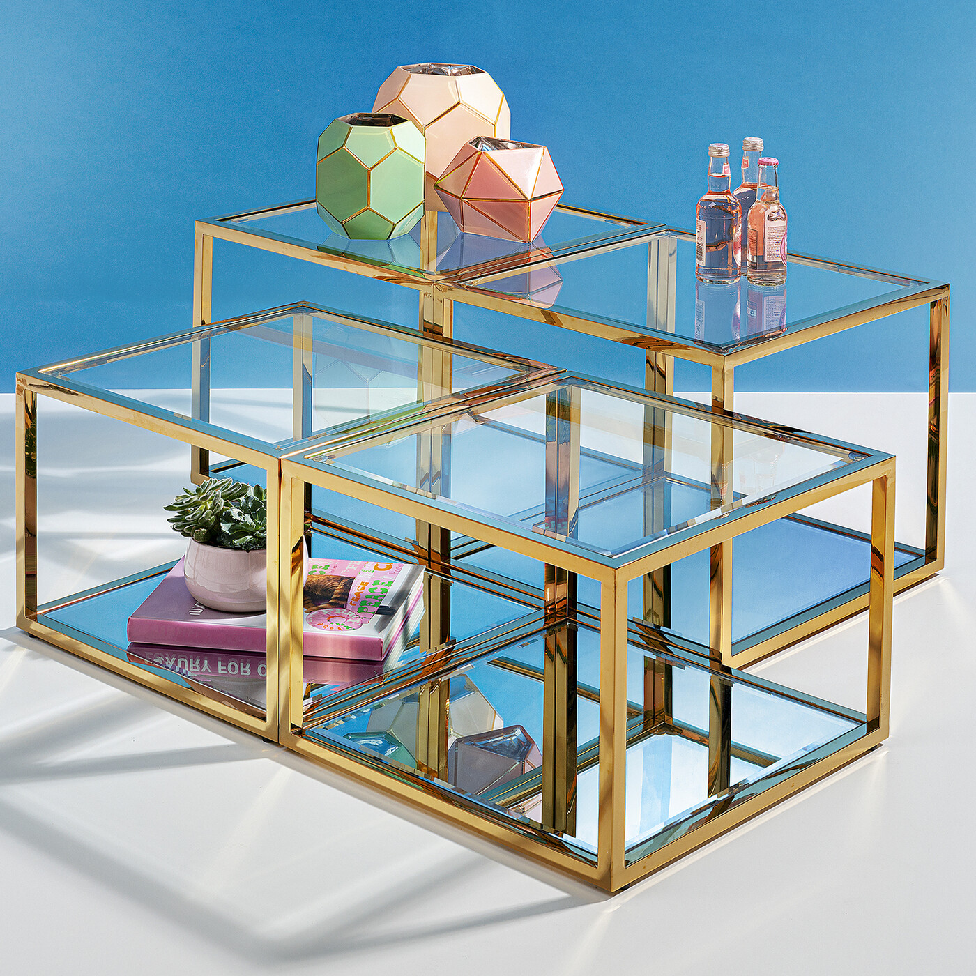 Стол кофейный Orion Gold (4 предмета) от KARE Design