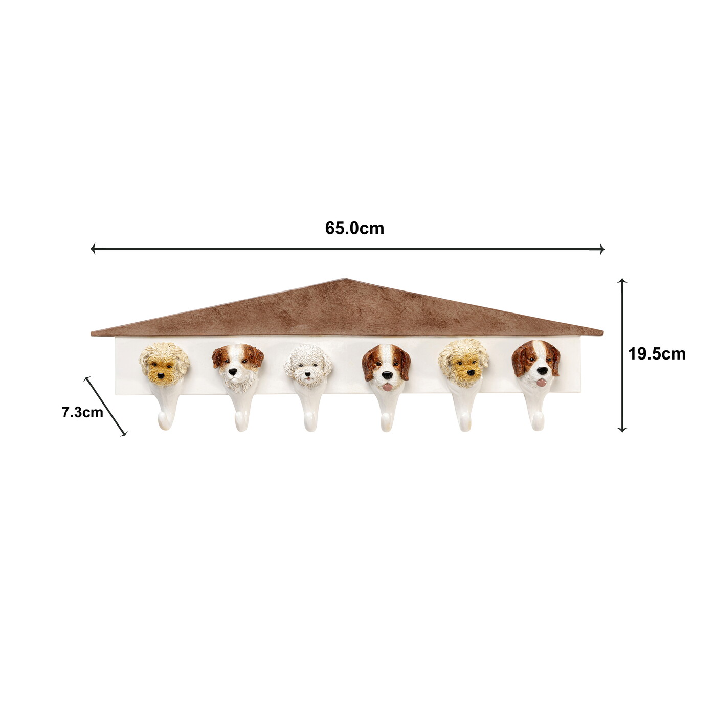 Вешалка настенная Dogs Out 65cm от KARE Design