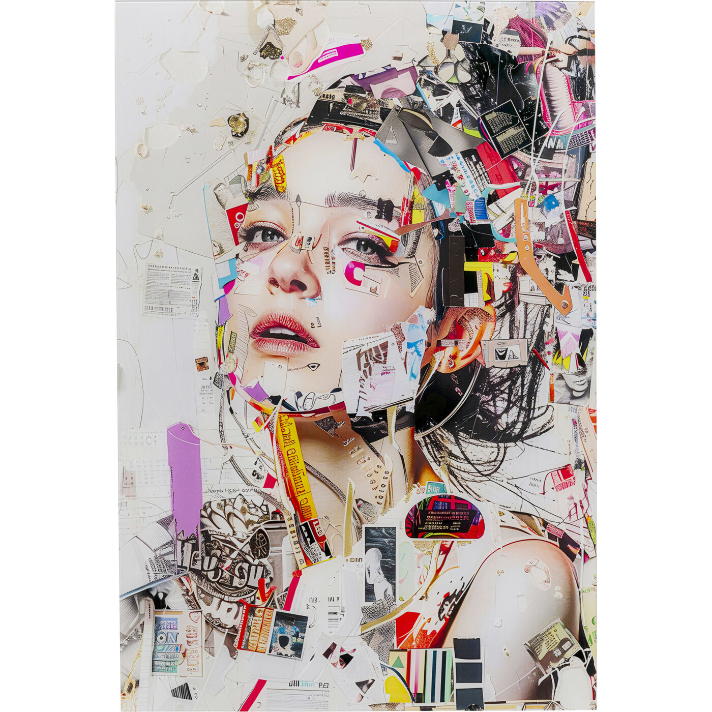 Картина стеклянная Artsy Portrait Side «Портрет в профиль» 80x120 см от KARE Design