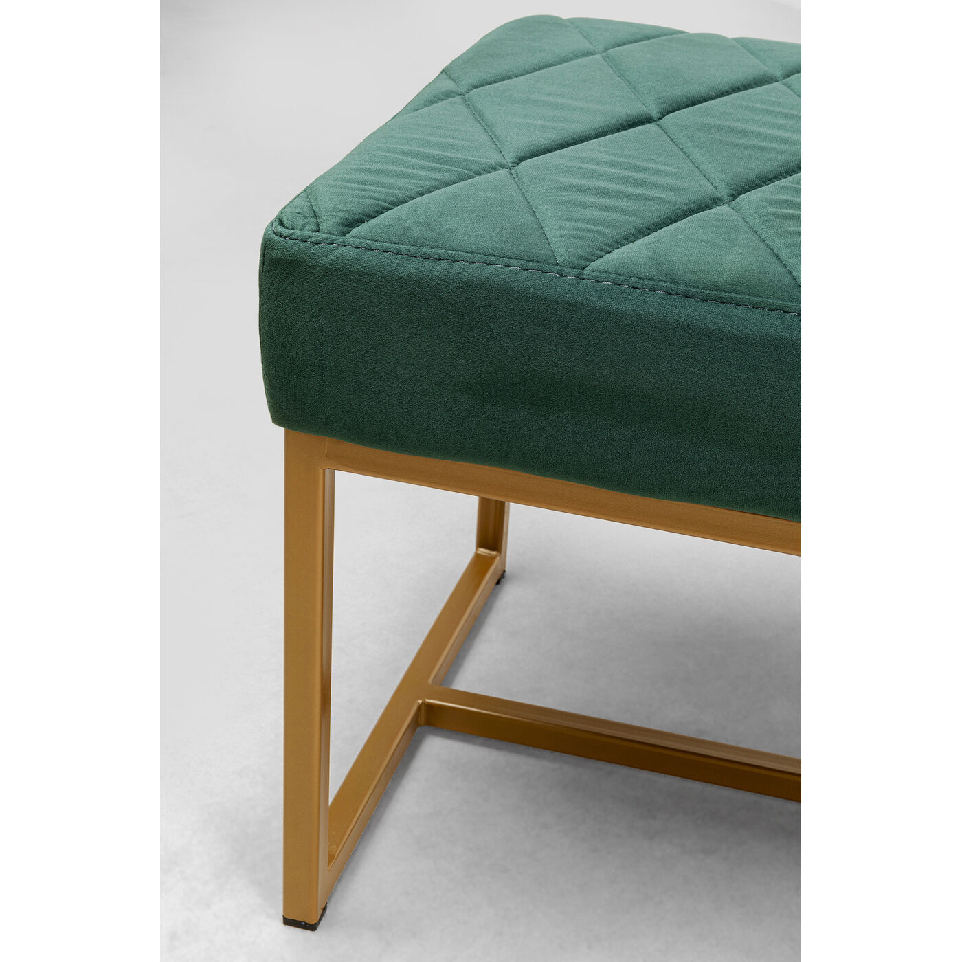 Скамья Smart Dark green Brass 150x40 см от KARE Design
