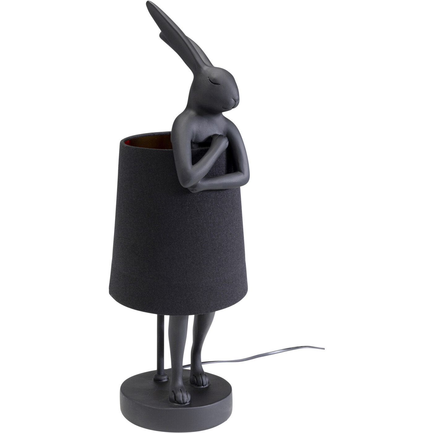 Светильник настольный Animal Rabbit Matt Black 50 см от KARE Design