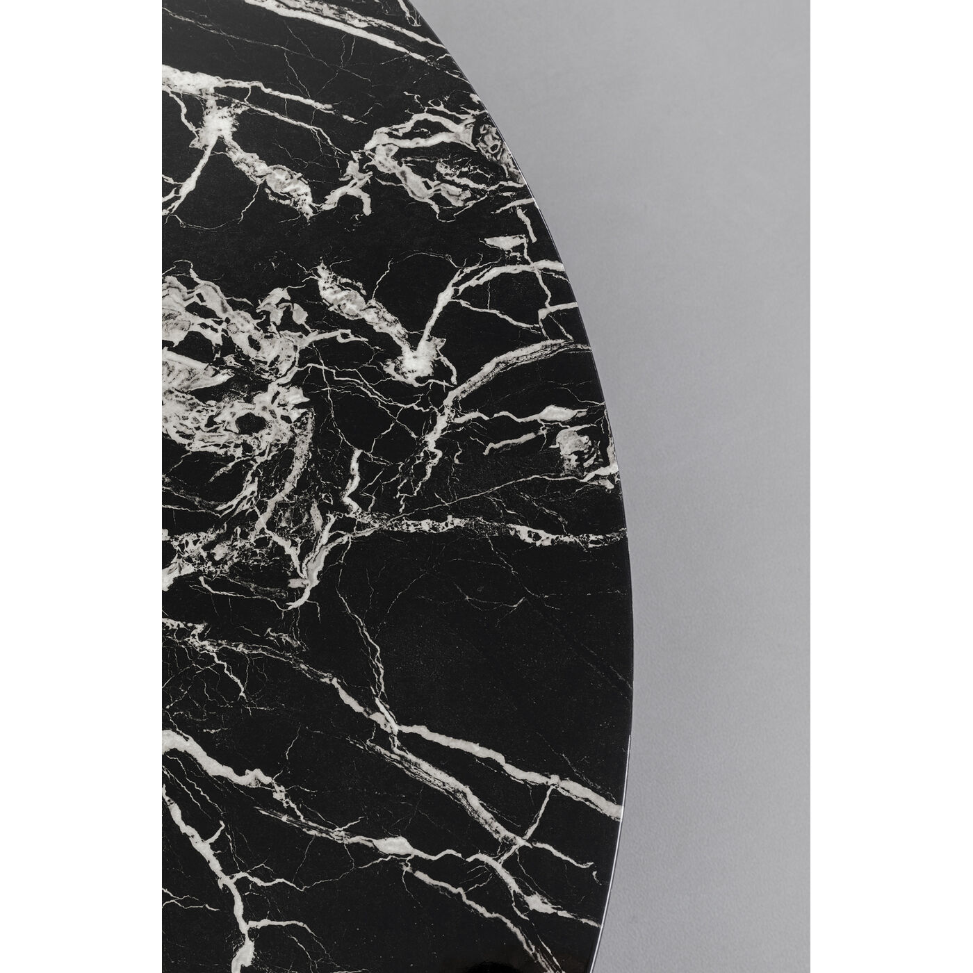 Стол кофейный Schickeria Marble Black Ø110 см от KARE Design