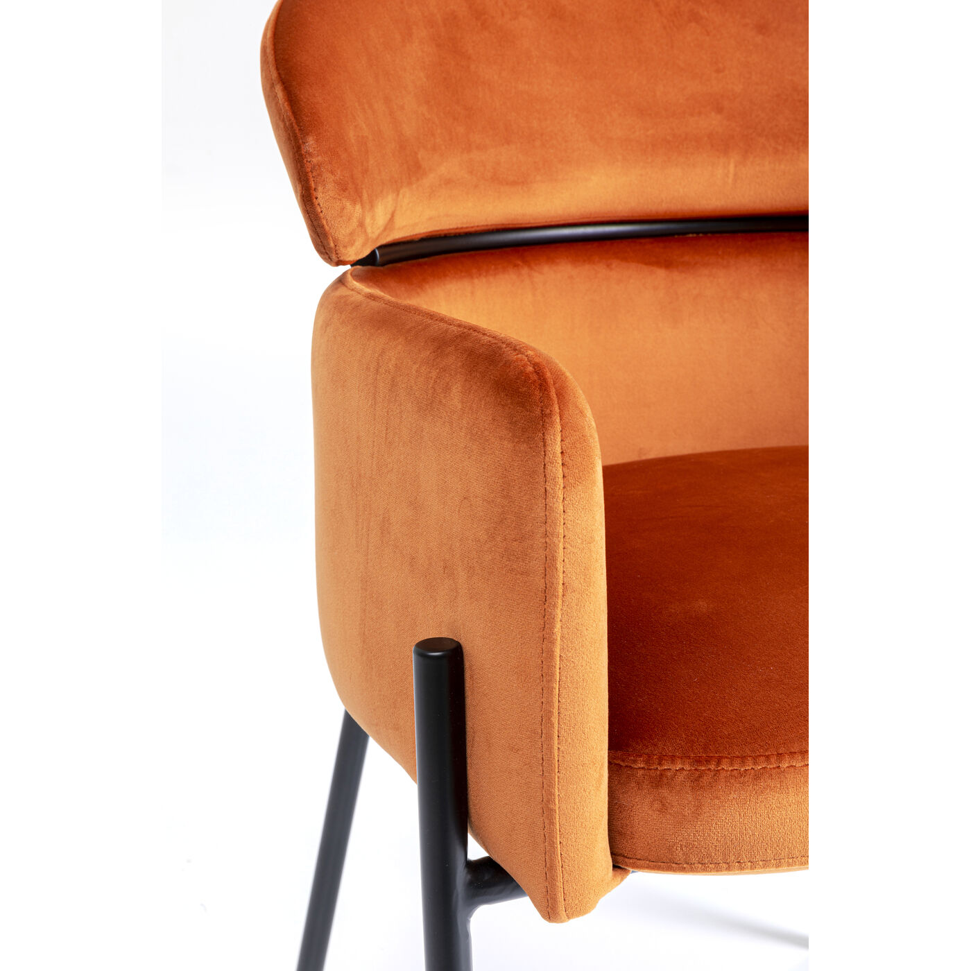 Кресло Alexia Velvet Orange от KARE Design