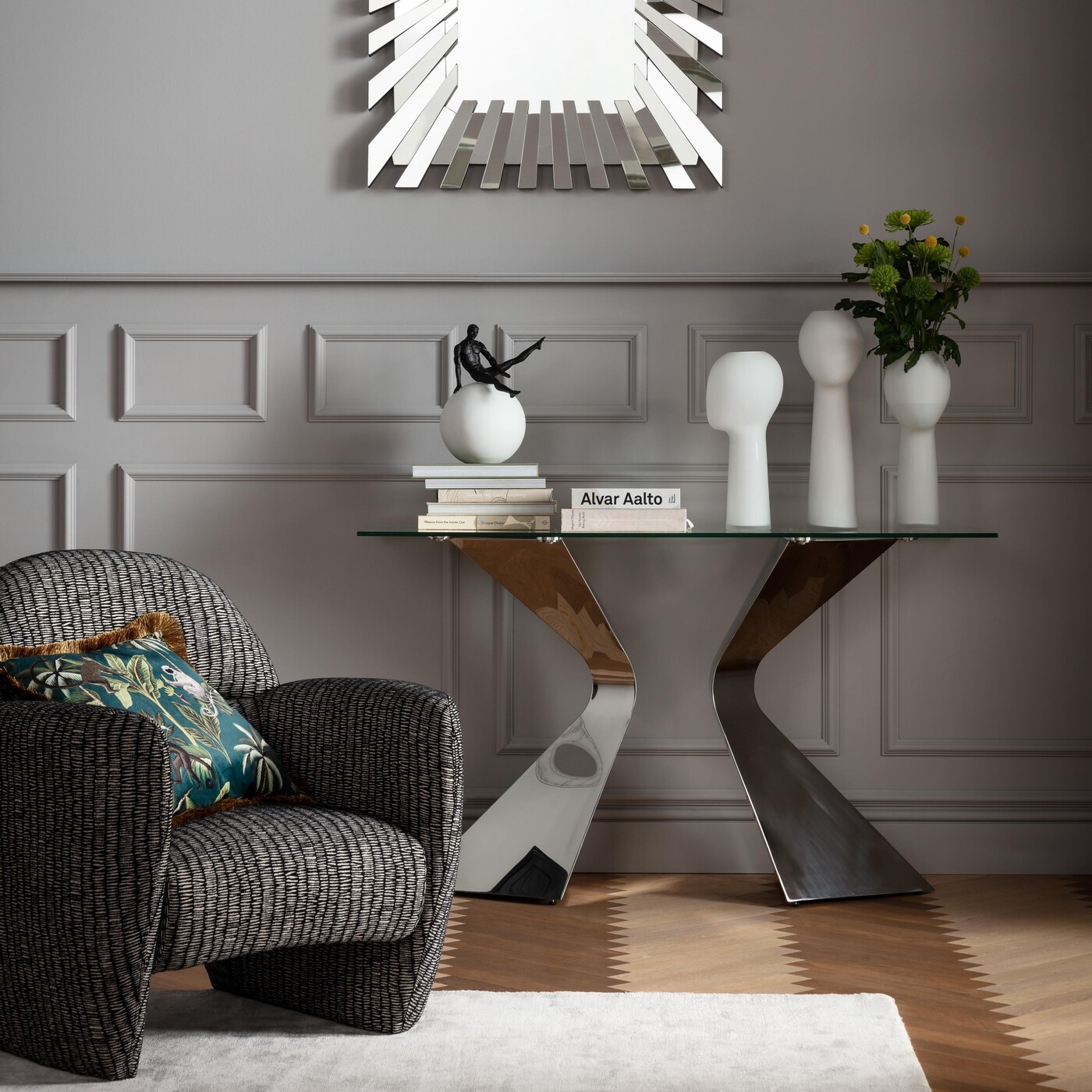 Консоль Стол Gloria Chrome от KARE Design