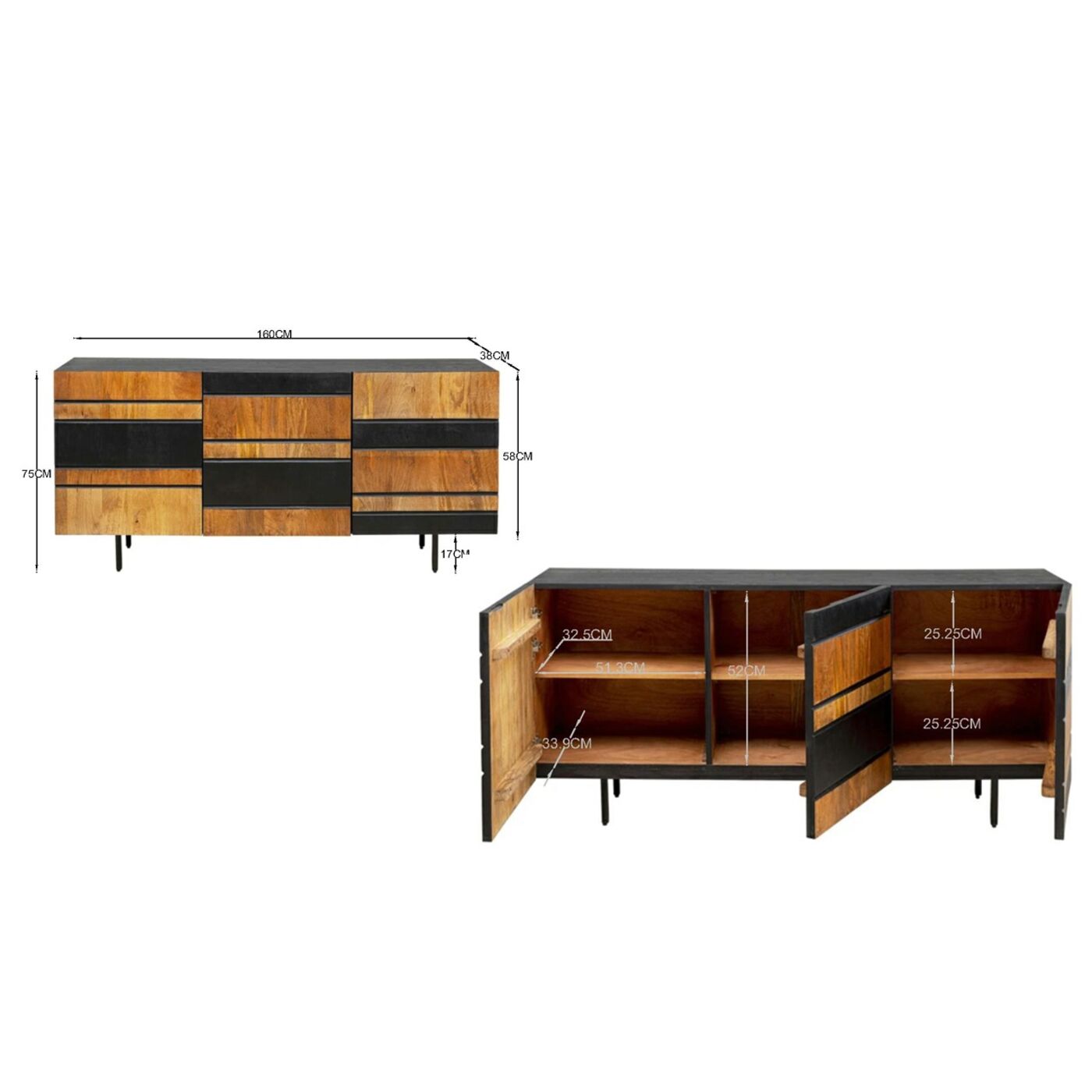 Комод широкий Bingo 160x75 см от KARE Design