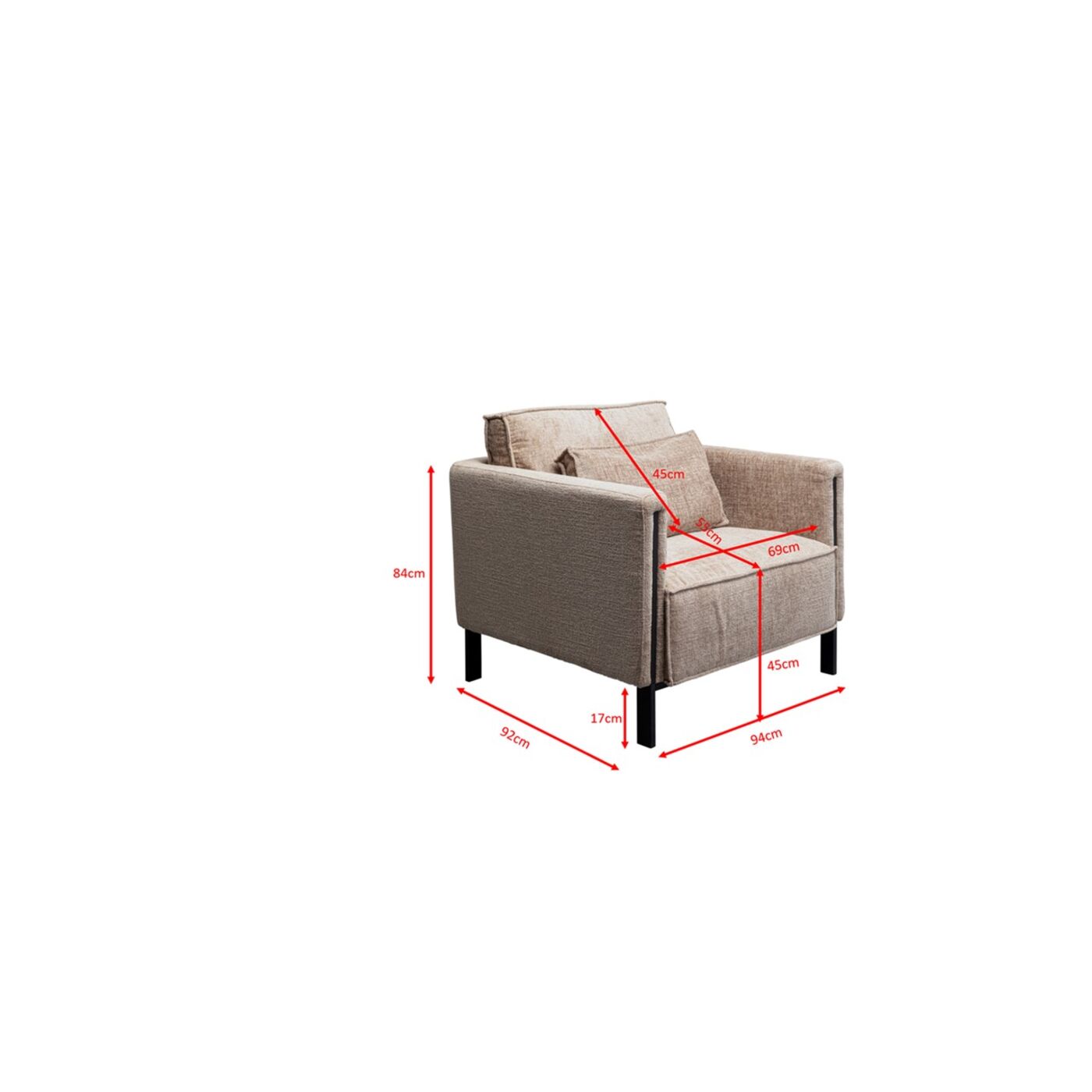 Кресло Victor Beige от KARE Design