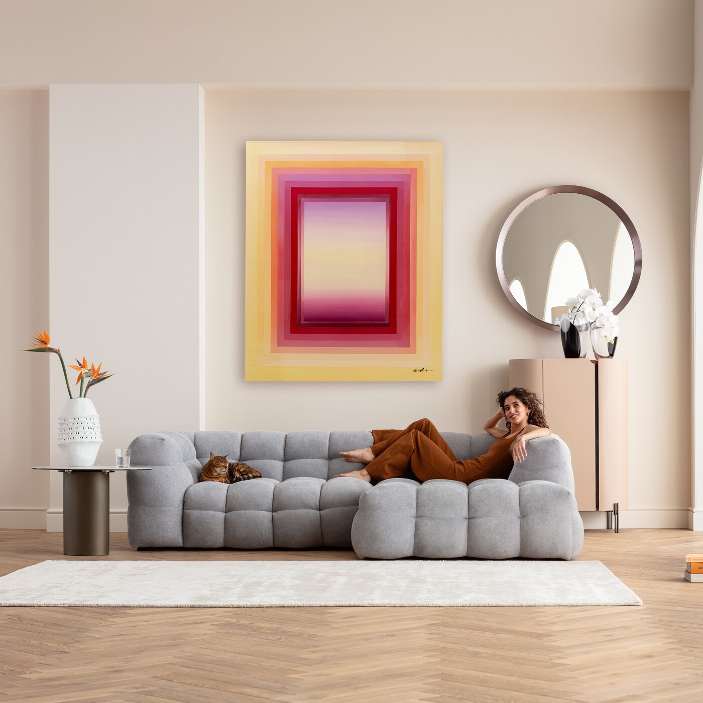 Картина Tendency Purple «Абстракция» 140x170 см, Фиолетовый от KARE Design