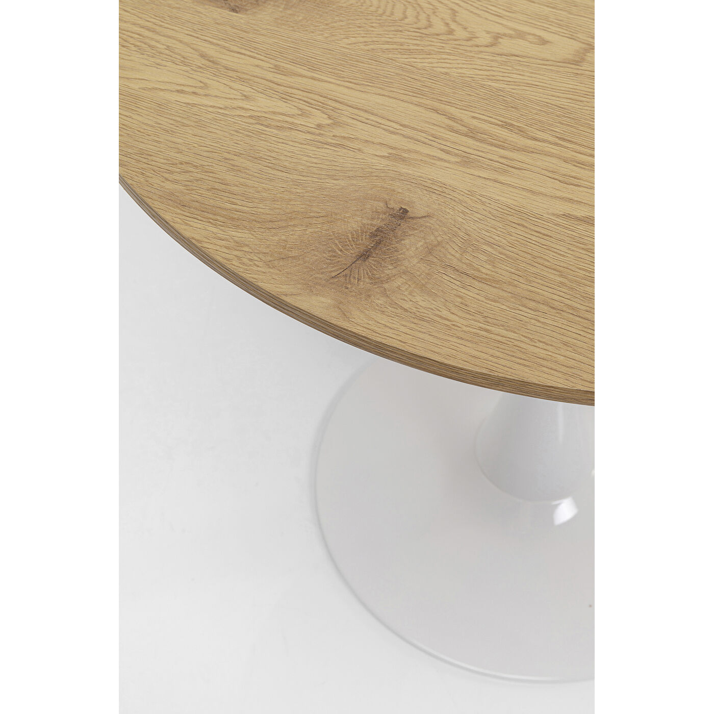 Стол Schickeria Oak Print White Ø80 см от KARE Design
