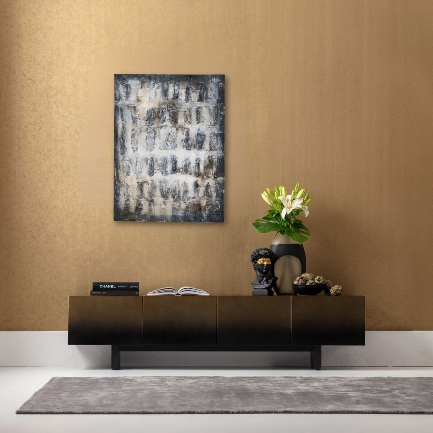 Картина Shadows Grey 90x120cm от KARE Design