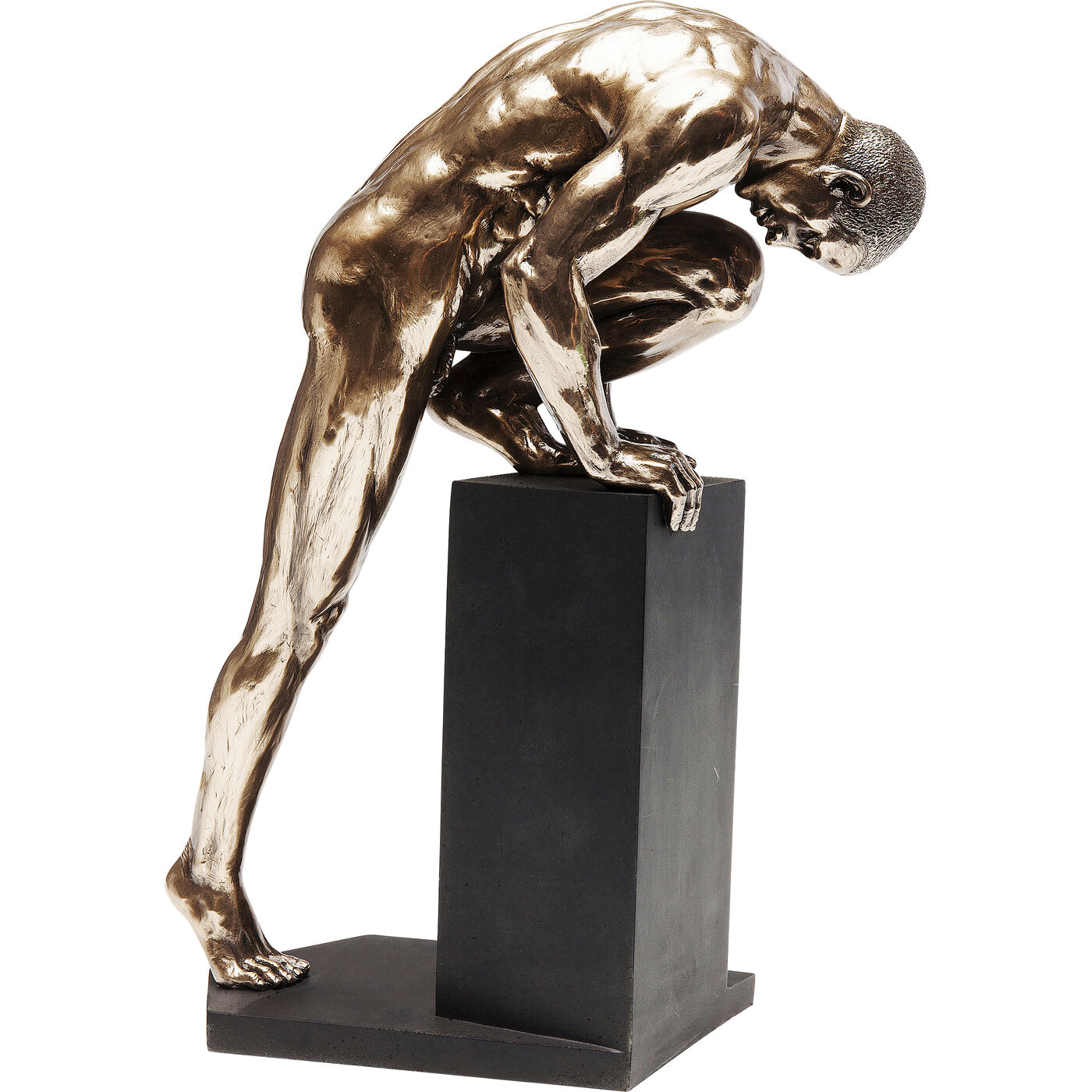 Фигура декоративная Nude Man Stand «Обнажённый мужчина стоячий» 35 см, Бронзовый от KARE Design