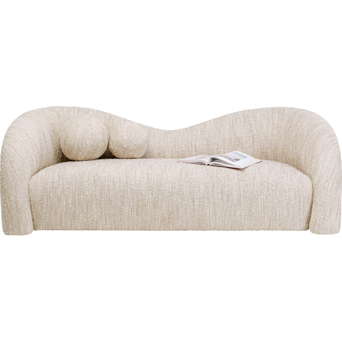 Диван 2-х местный Livia Melange Cream 201cm от KARE Design