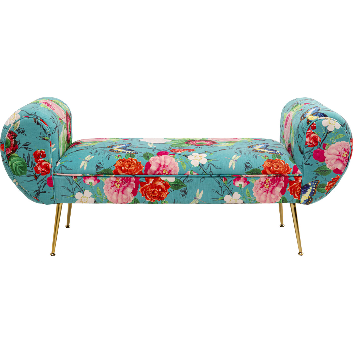 Скамья Trono Flower Fever Blue 140cm от KARE Design