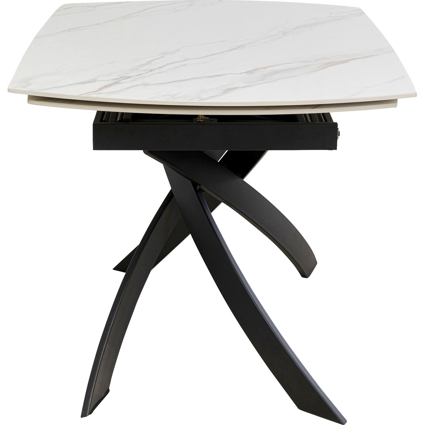 Стол раздвижной Twist Onyx 120(30+30)x90 см от KARE Design