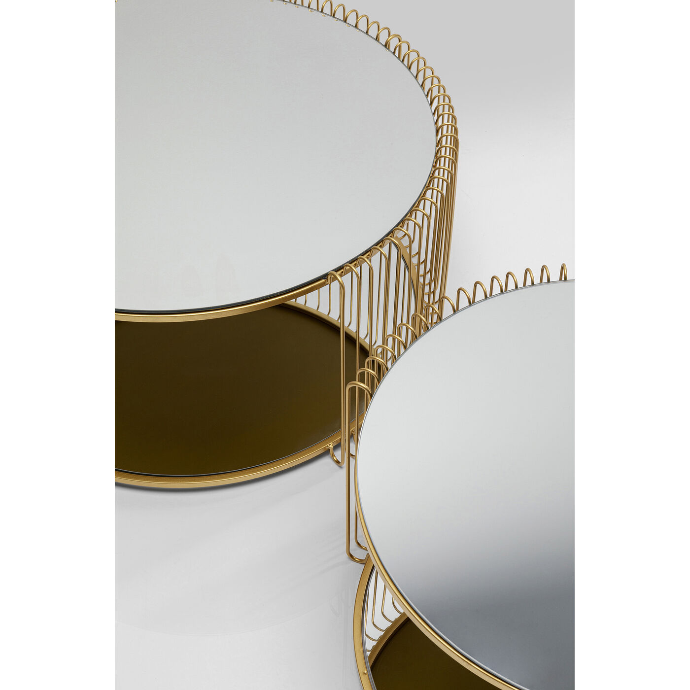 Стол кофейный Wire Double Brass (2 шт.) от KARE Design
