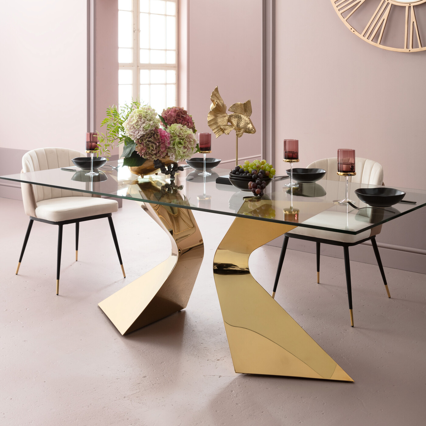 Стол Gloria Gold 200x100 см от KARE Design