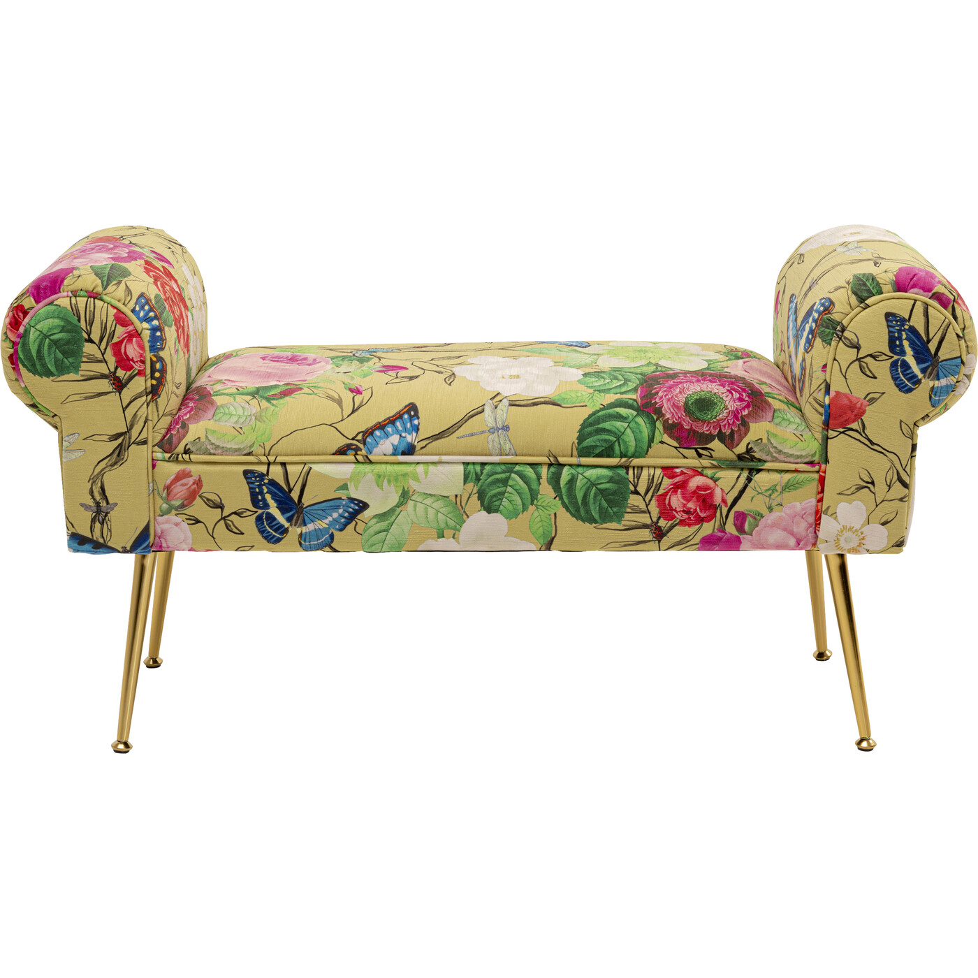 Скамья Wing Flower Fever Yellow 100cm от KARE Design