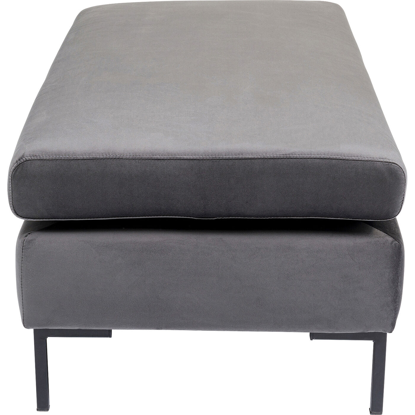 Пуф Gianni Velvet Grey Black от KARE Design