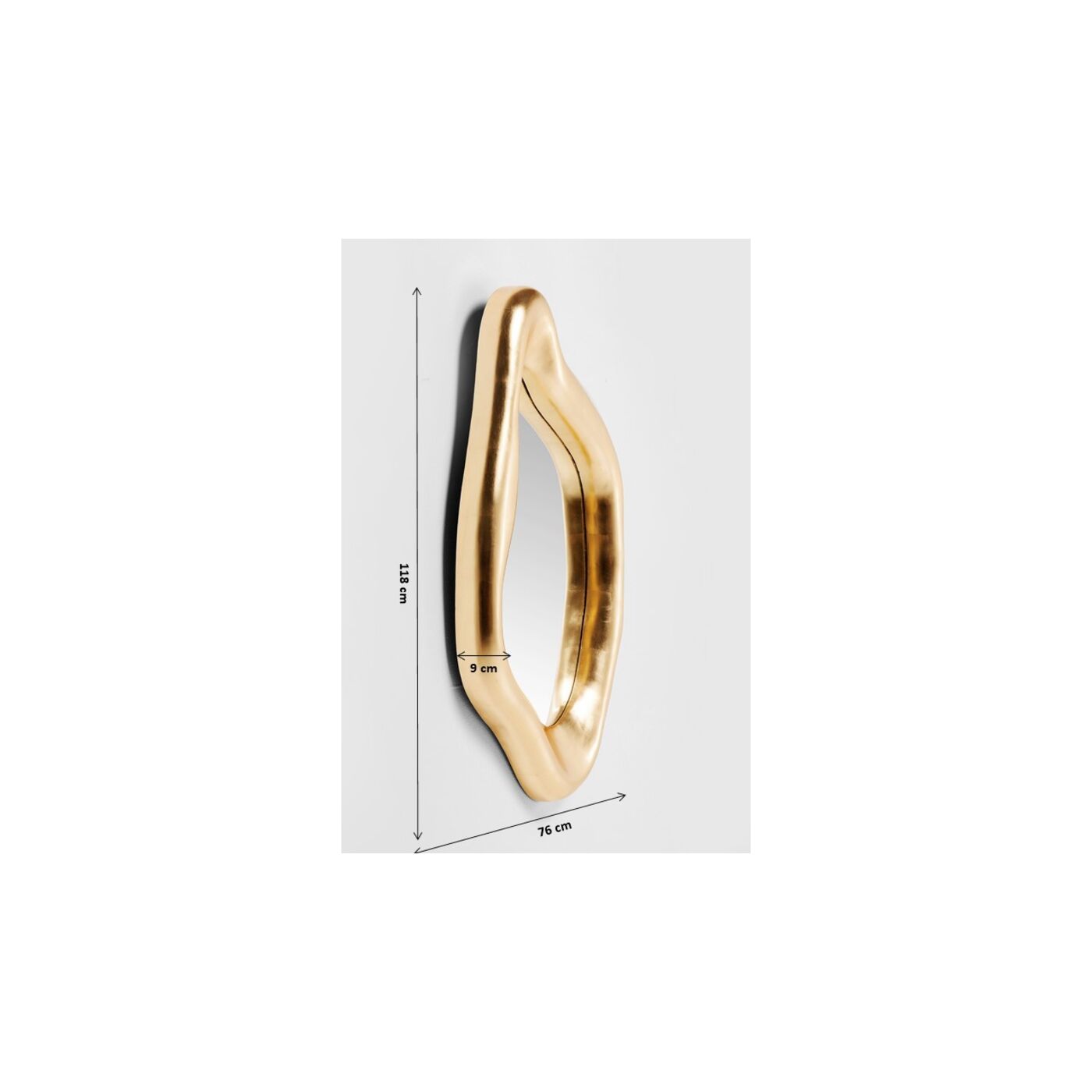 Зеркало Hologram Gold 119x76 см от KARE Design